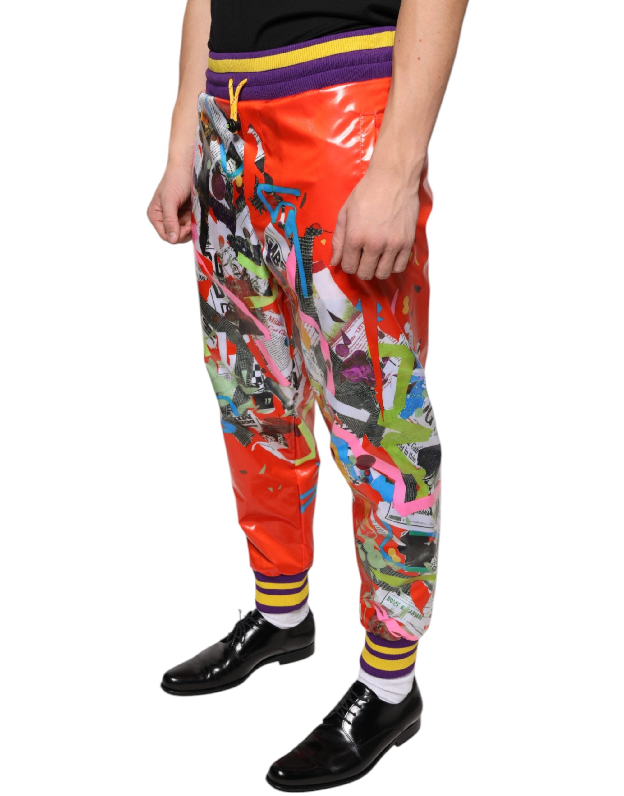 Dolce & Gabbana Multicolor bedruckte Jogger-Sweatpants Hose-3