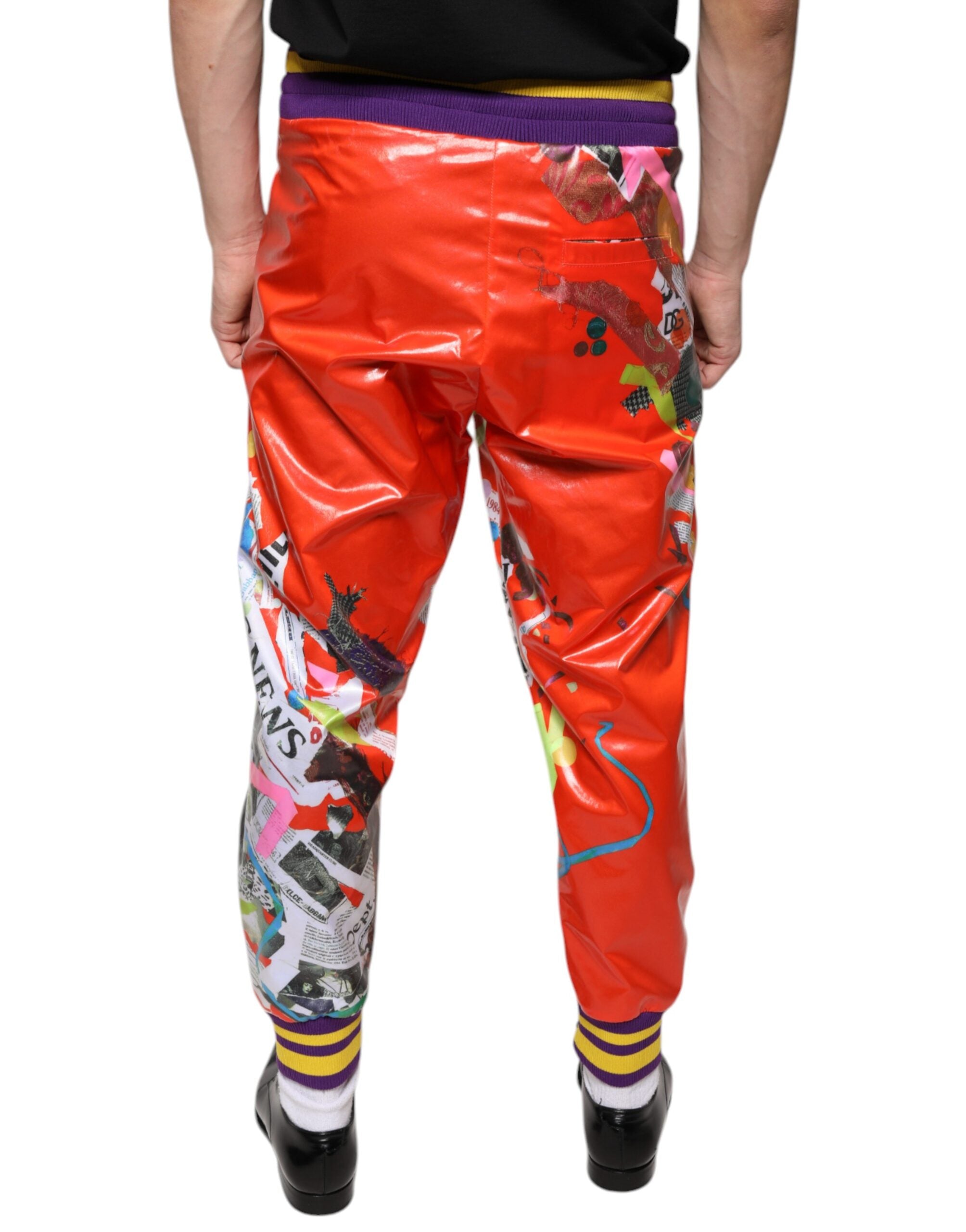 Dolce & Gabbana Multicolor bedruckte Jogger-Sweatpants Hose-4