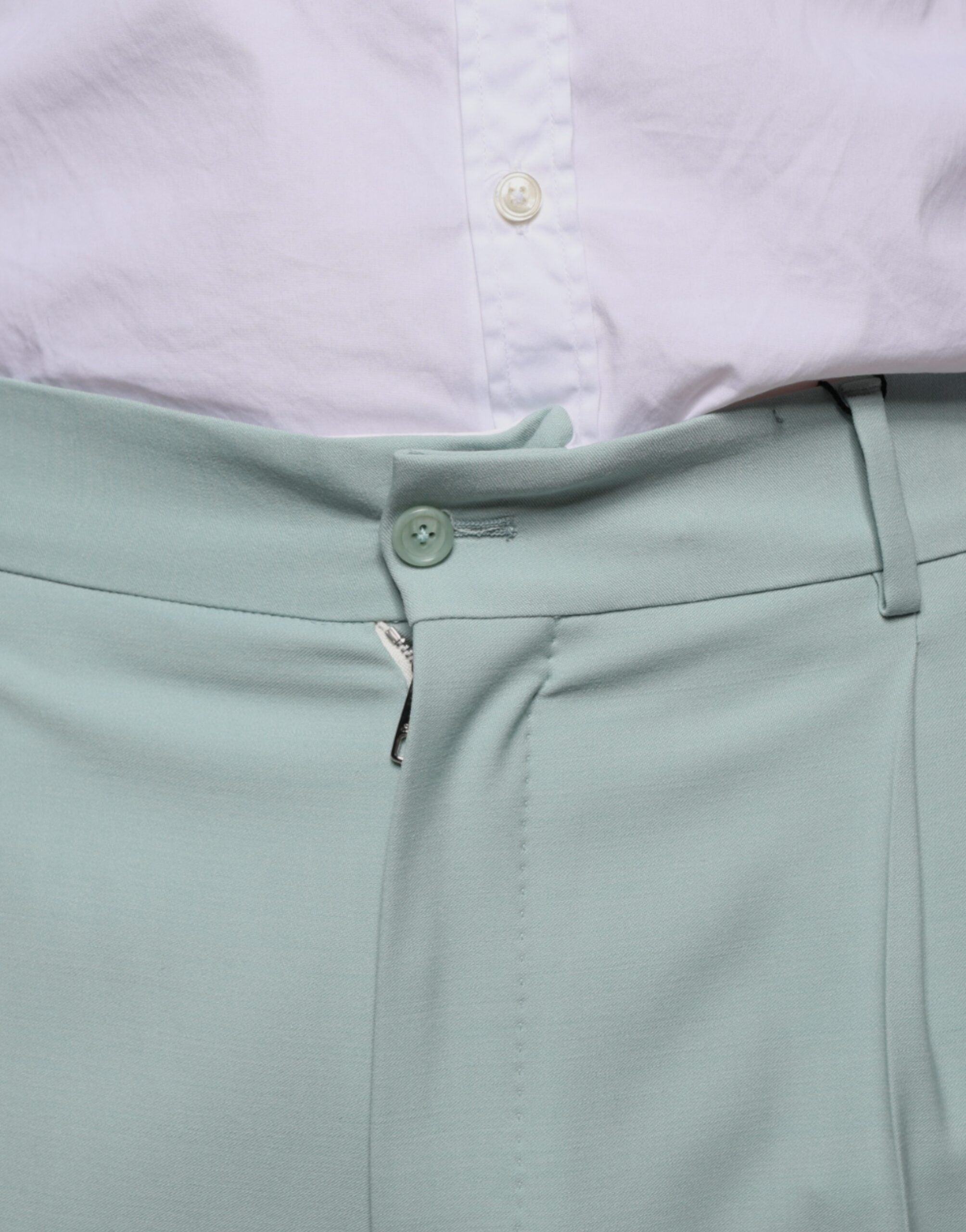 Dolce & Gabbana Mint Green Cotton Dress and Trousers-5