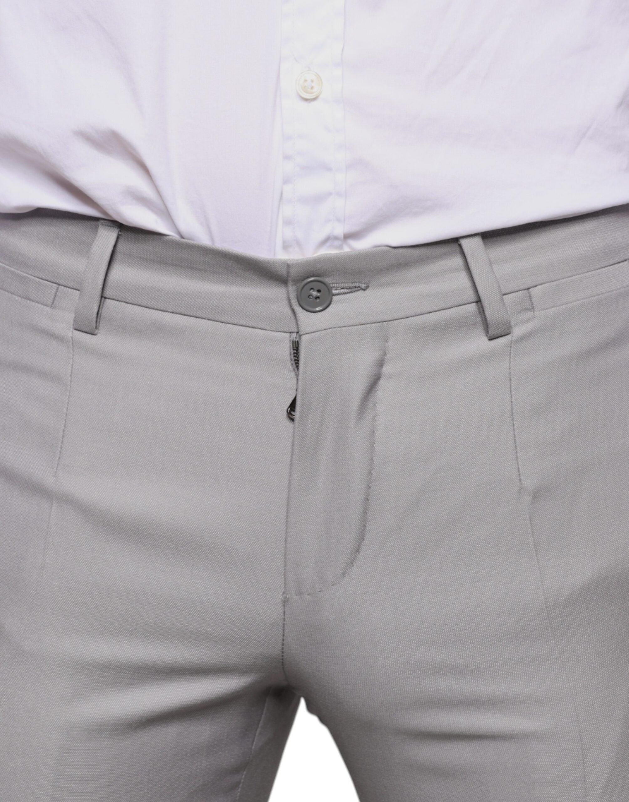 Dolce & Gabbana light grey wool trousers-5