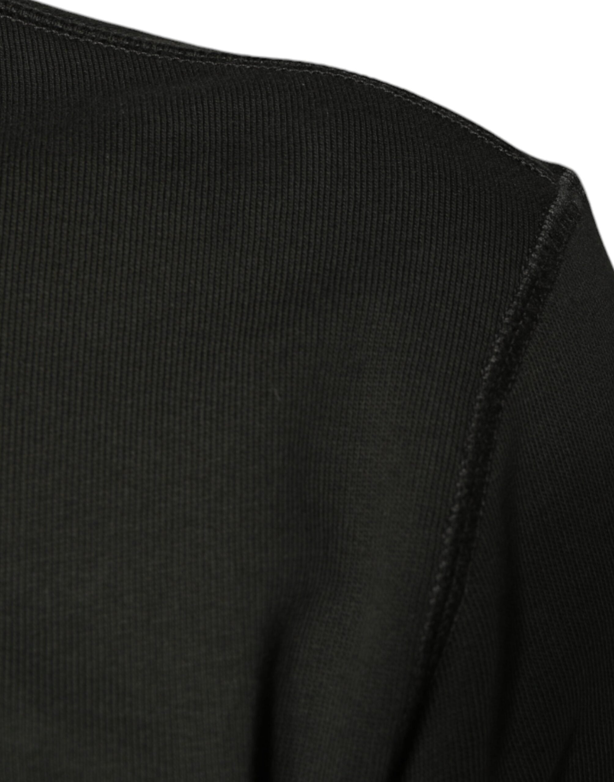 Dolce & Gabbana Army Green DG Crown Crew Neck Sweater-6