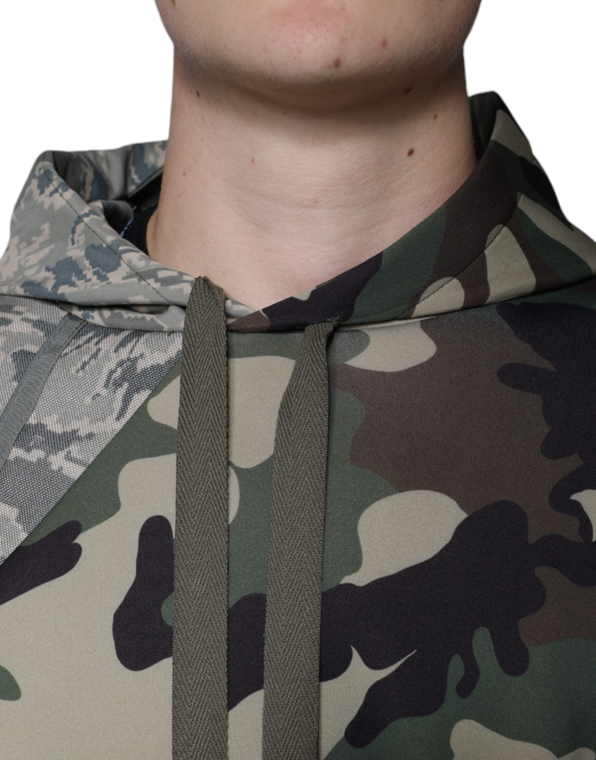Sudadera con capucha y estampado de camuflaje multicolor de Dolce & Gabbana-5
