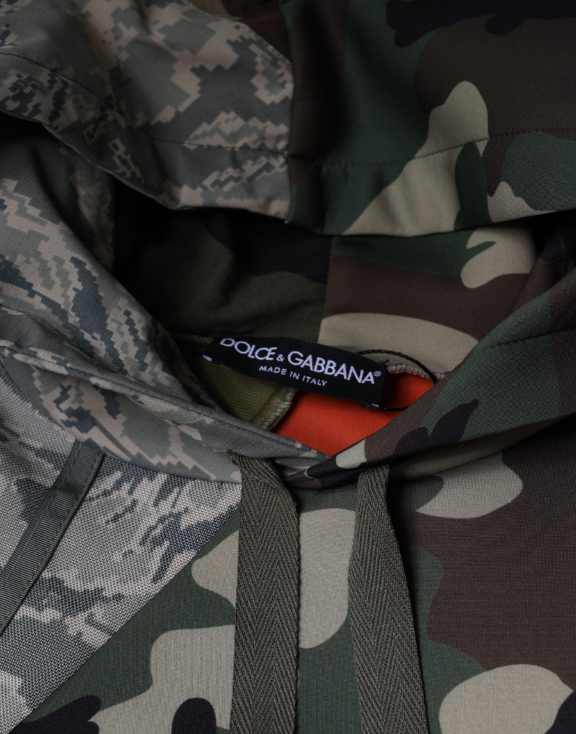 Sudadera con capucha y estampado de camuflaje multicolor de Dolce & Gabbana-7