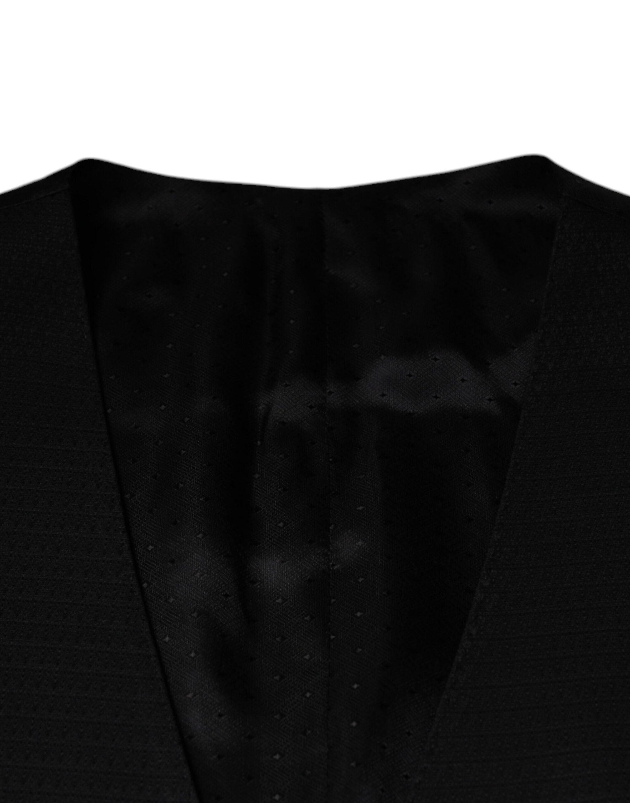 Dolce & Gabbana Schwarze Wollweste Kleid Formelle Weste-6