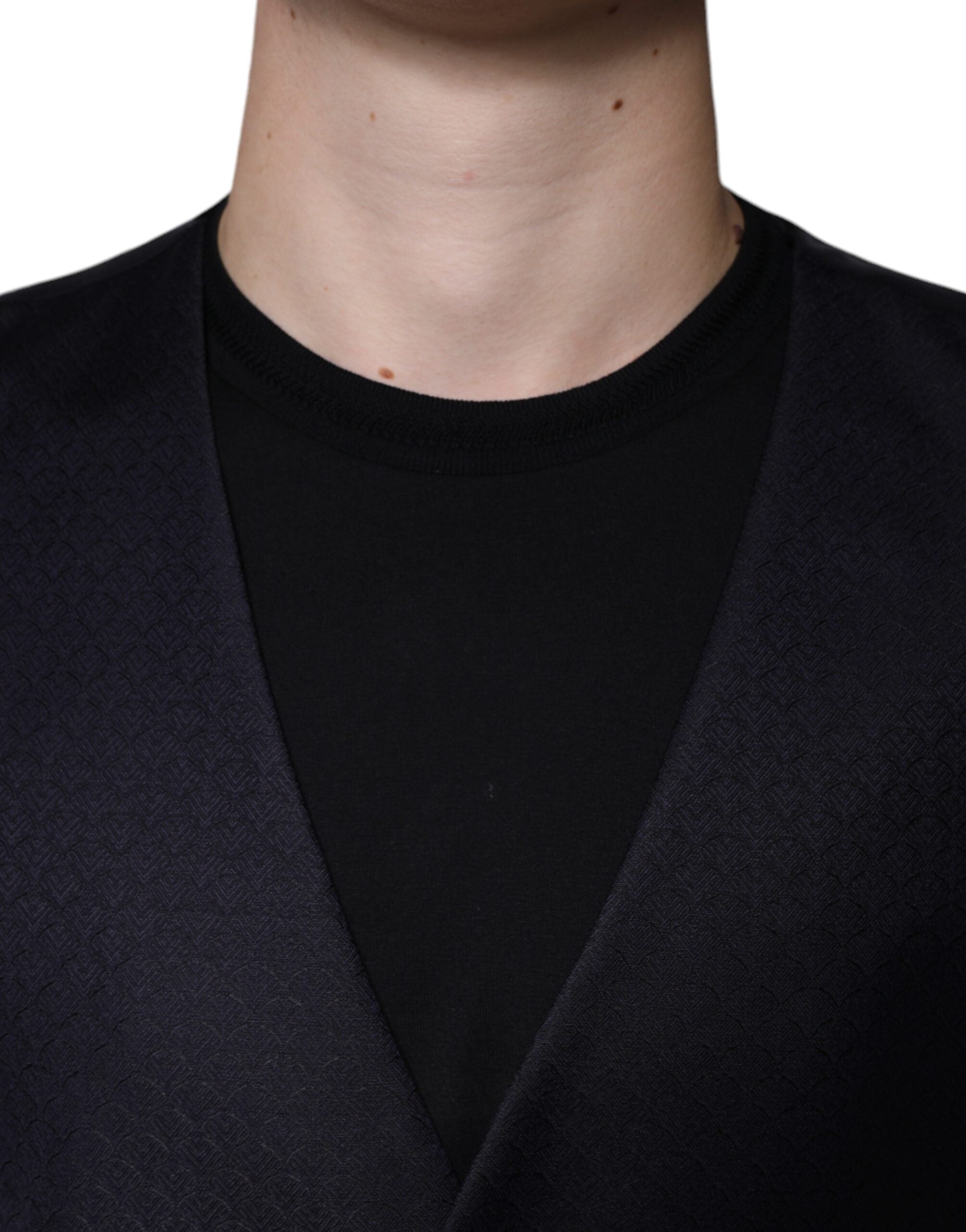 Dolce & Gabbana Schwarze Wollweste Kleid Formelle Weste-5
