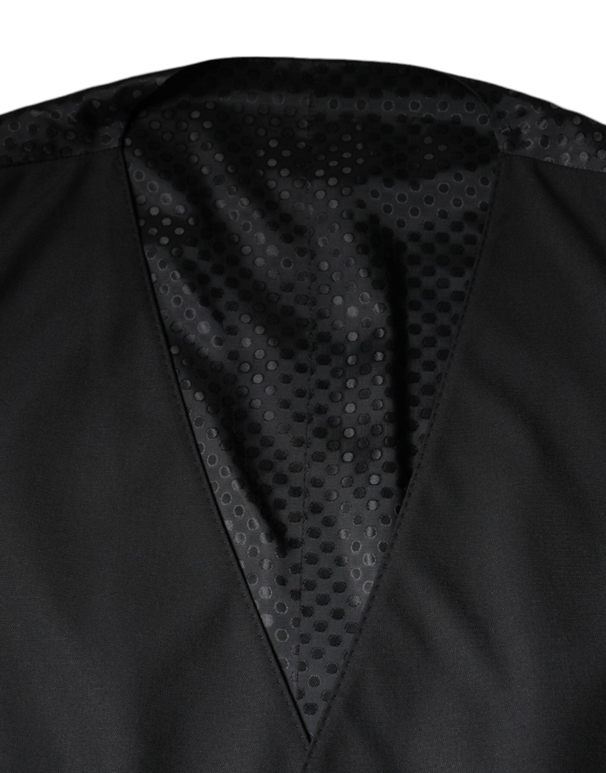 Dolce & Gabbana Black Wool Vest Dress Formal Vest-6