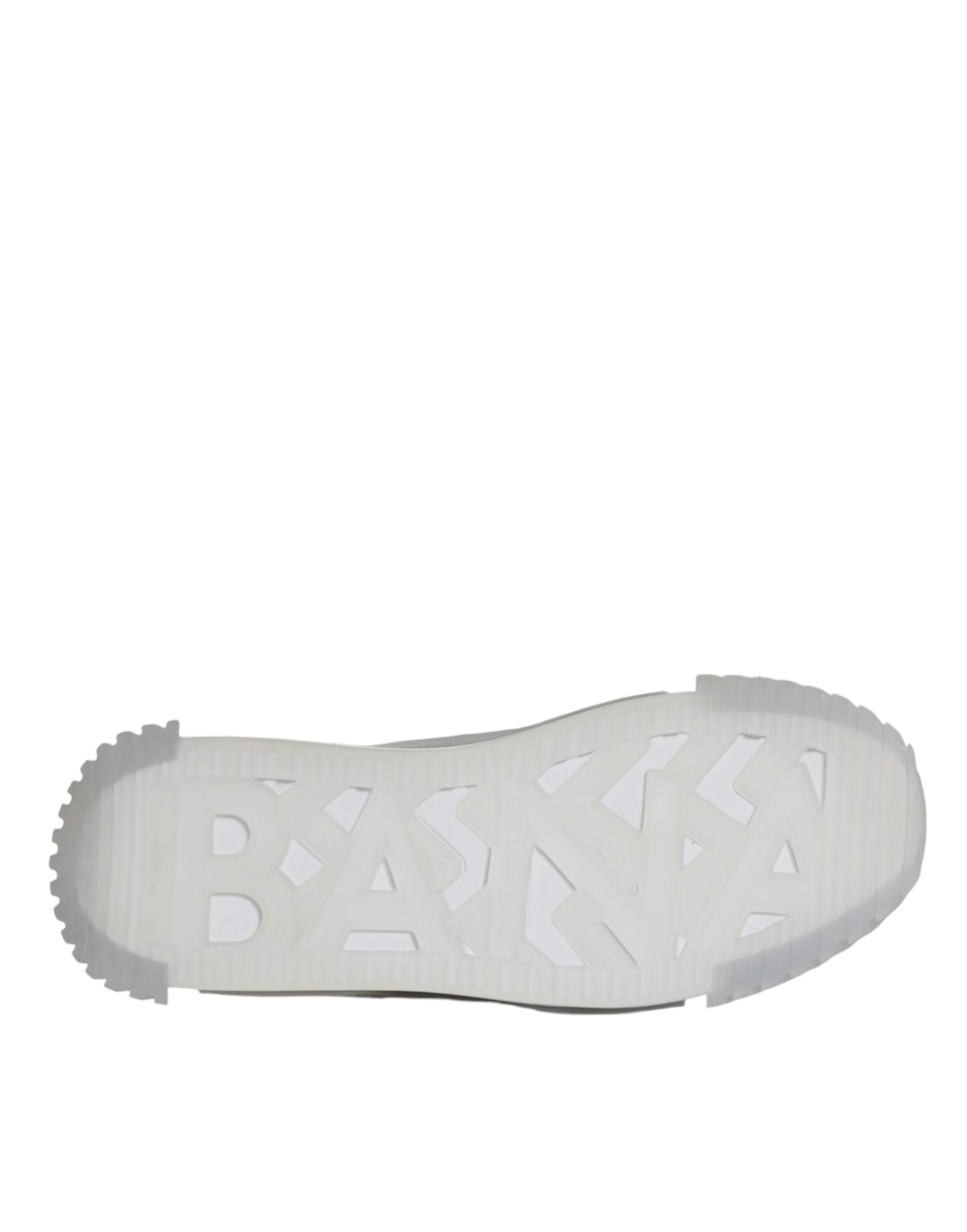 Dolce & Gabbana White Silver Low Top NS1 Sneakers Shoes-8