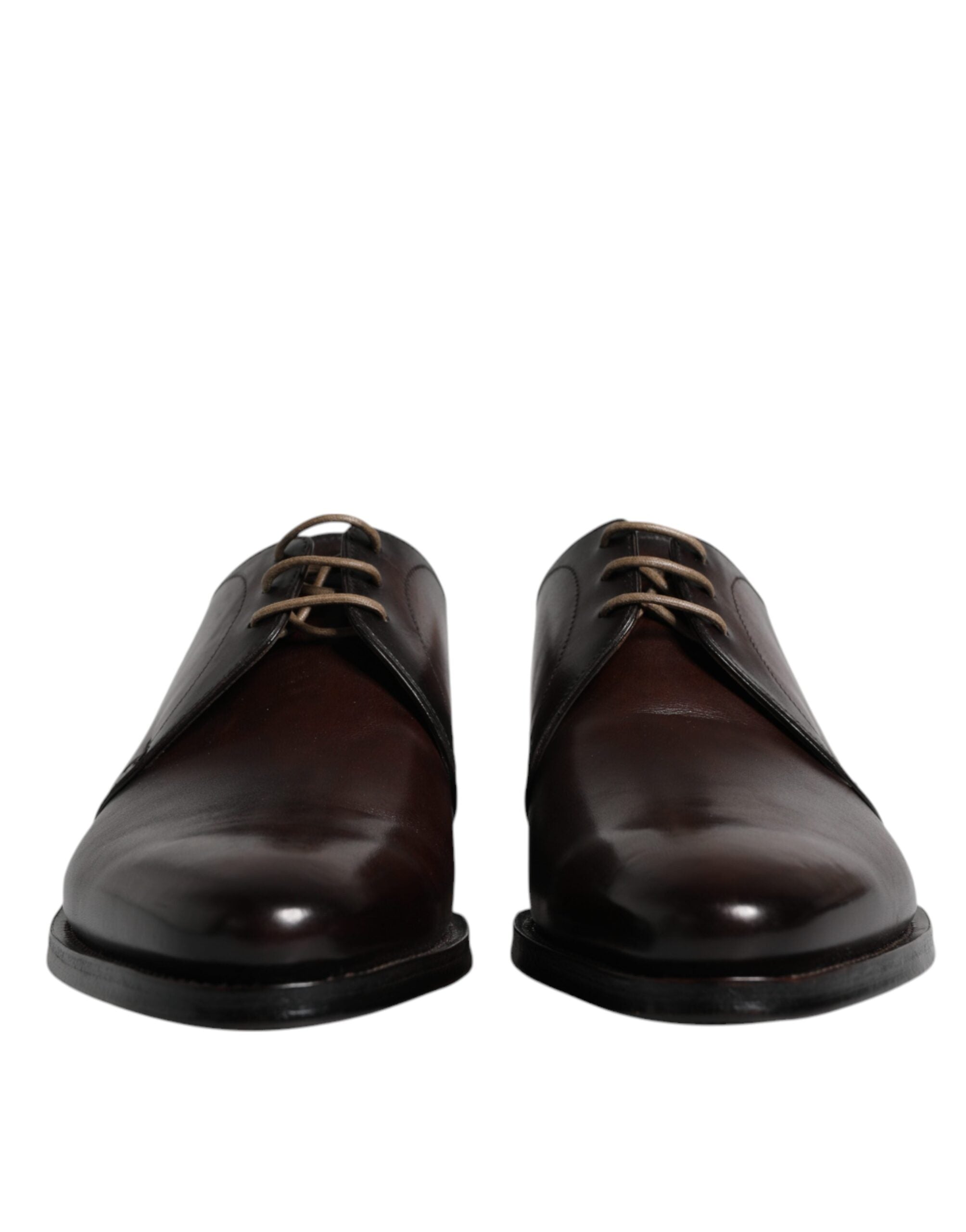 Dolce & Gabbana Schwarze Leder Schnürschuhe Männer Derby Formelle Schuhe-2