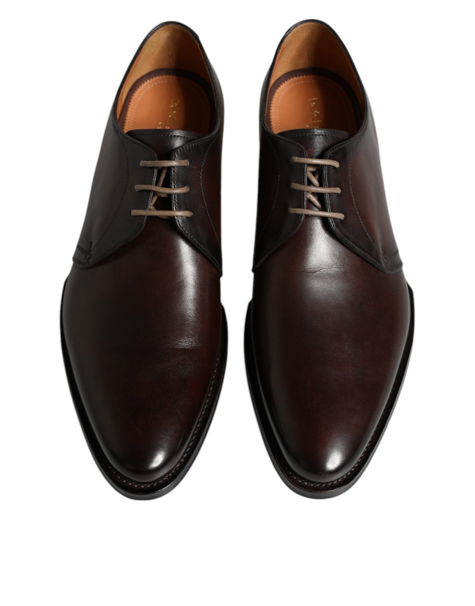 Dolce & Gabbana Schwarze Leder Schnürschuhe Männer Derby Formelle Schuhe-3