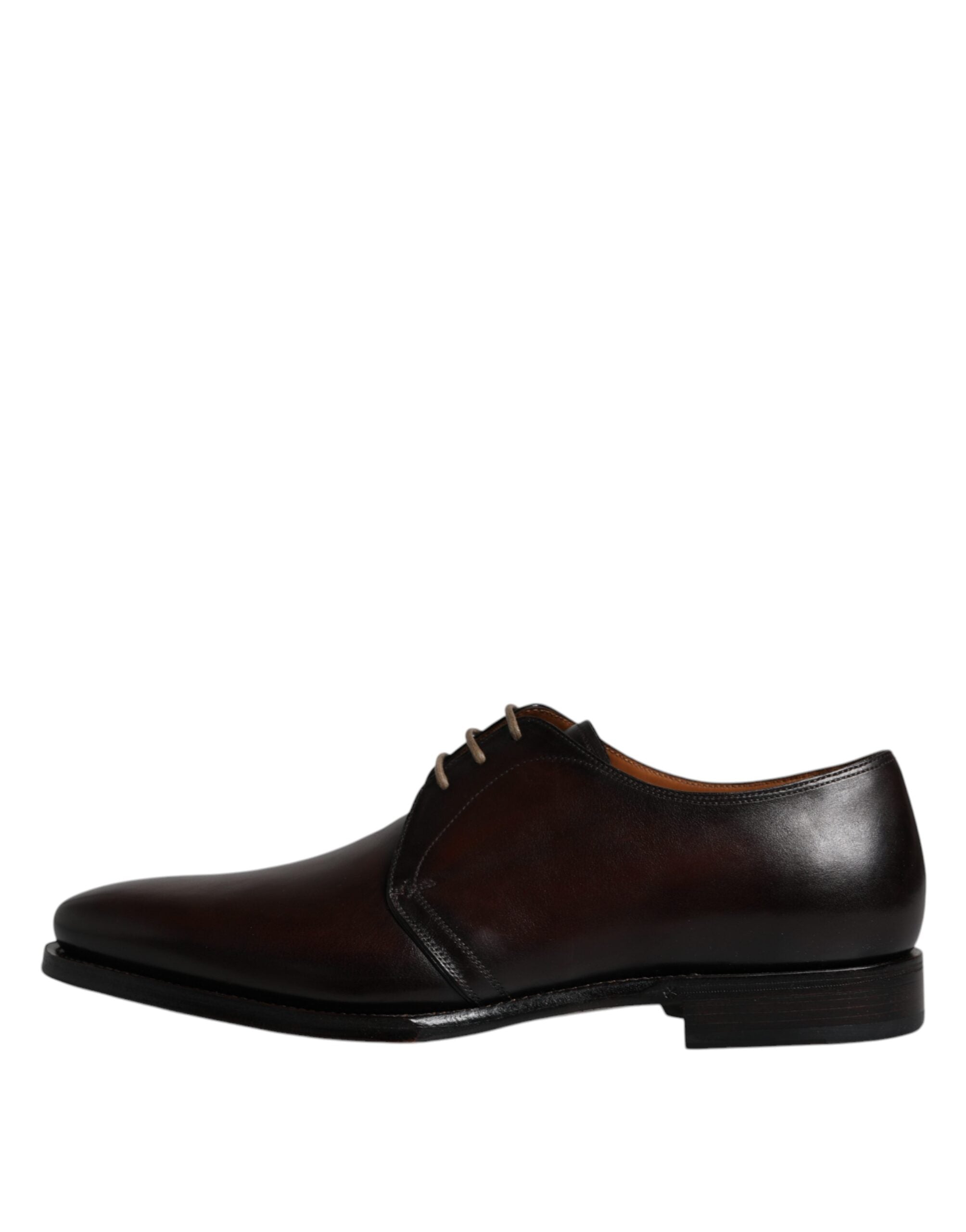 Dolce & Gabbana Schwarze Leder Schnürschuhe Männer Derby Formelle Schuhe-6