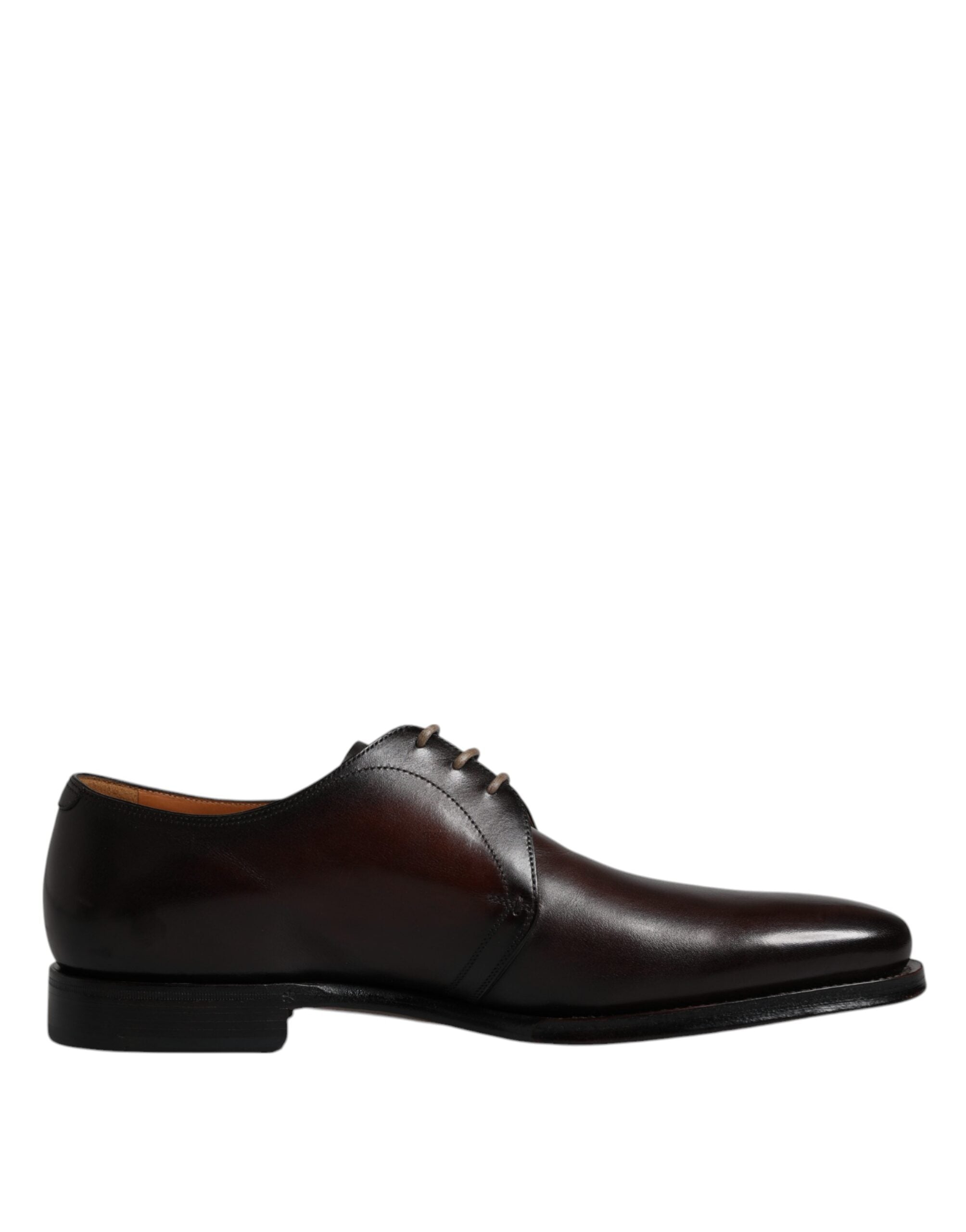 Dolce & Gabbana Schwarze Leder Schnürschuhe Männer Derby Formelle Schuhe-7