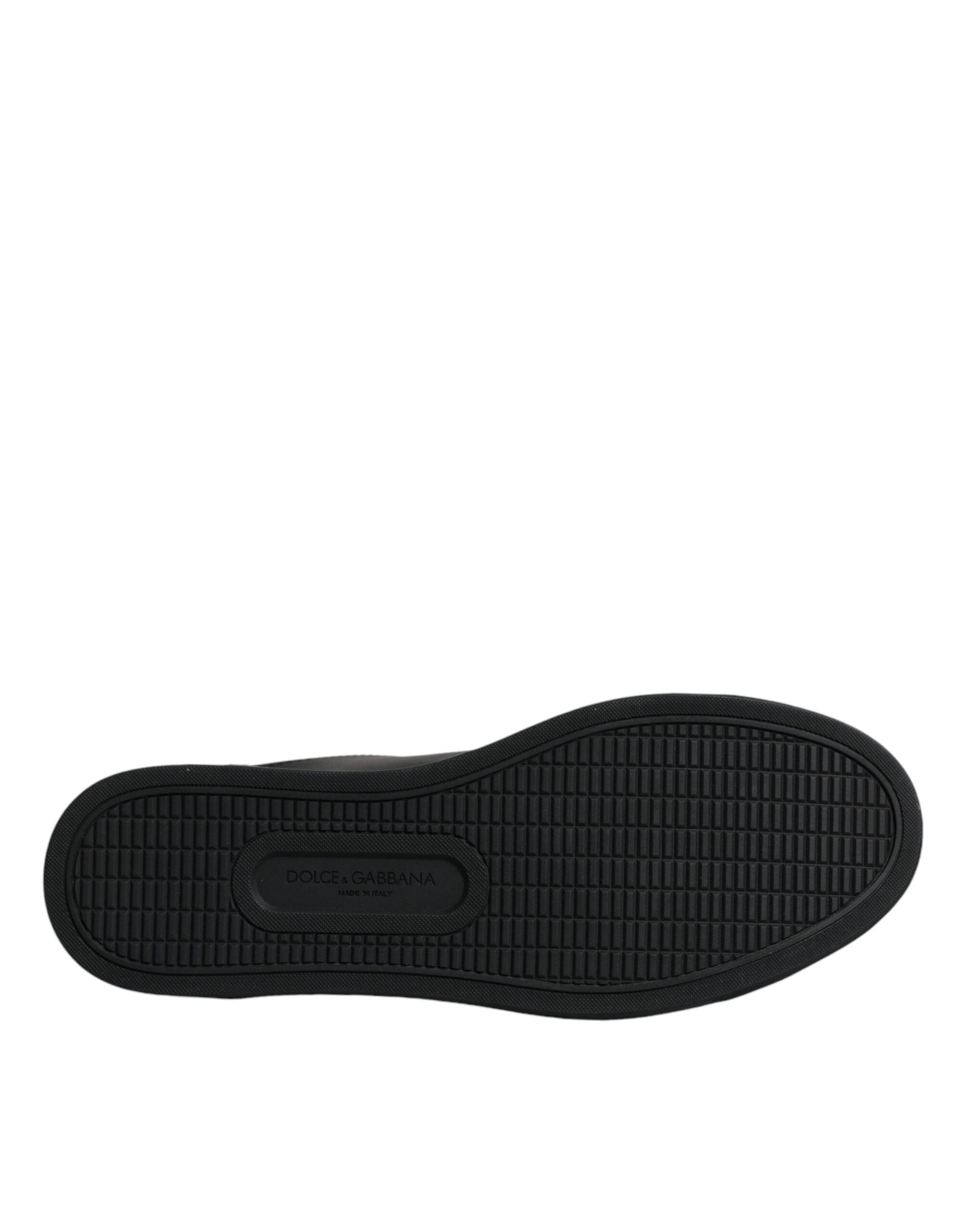 Dolce & Gabbana Schwarz London Sacred Heart Männer Turnschuhe Schuhe-6