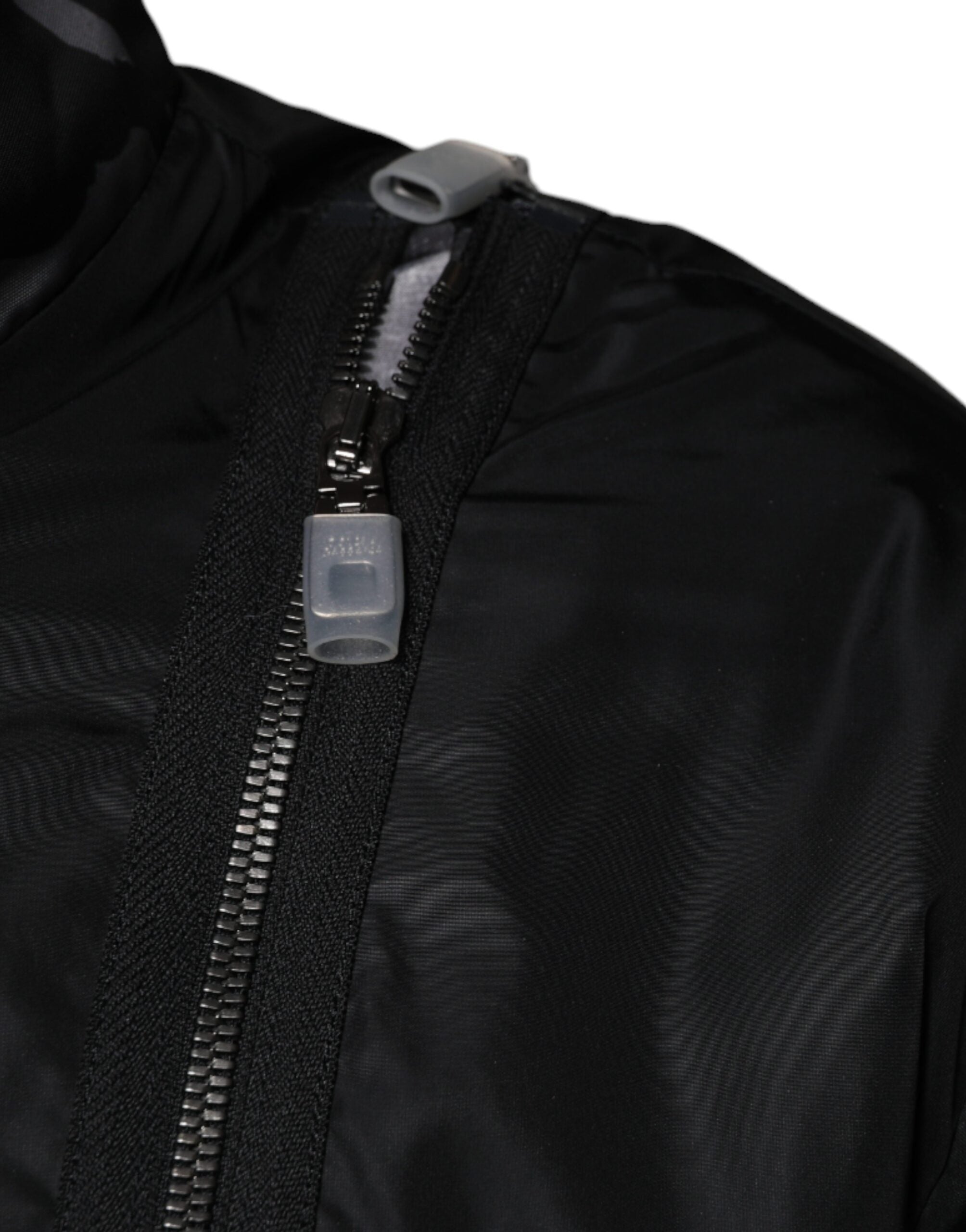 Chaqueta bomber de nailon negra con cremallera completa de Dolce & Gabbana para hombre-6