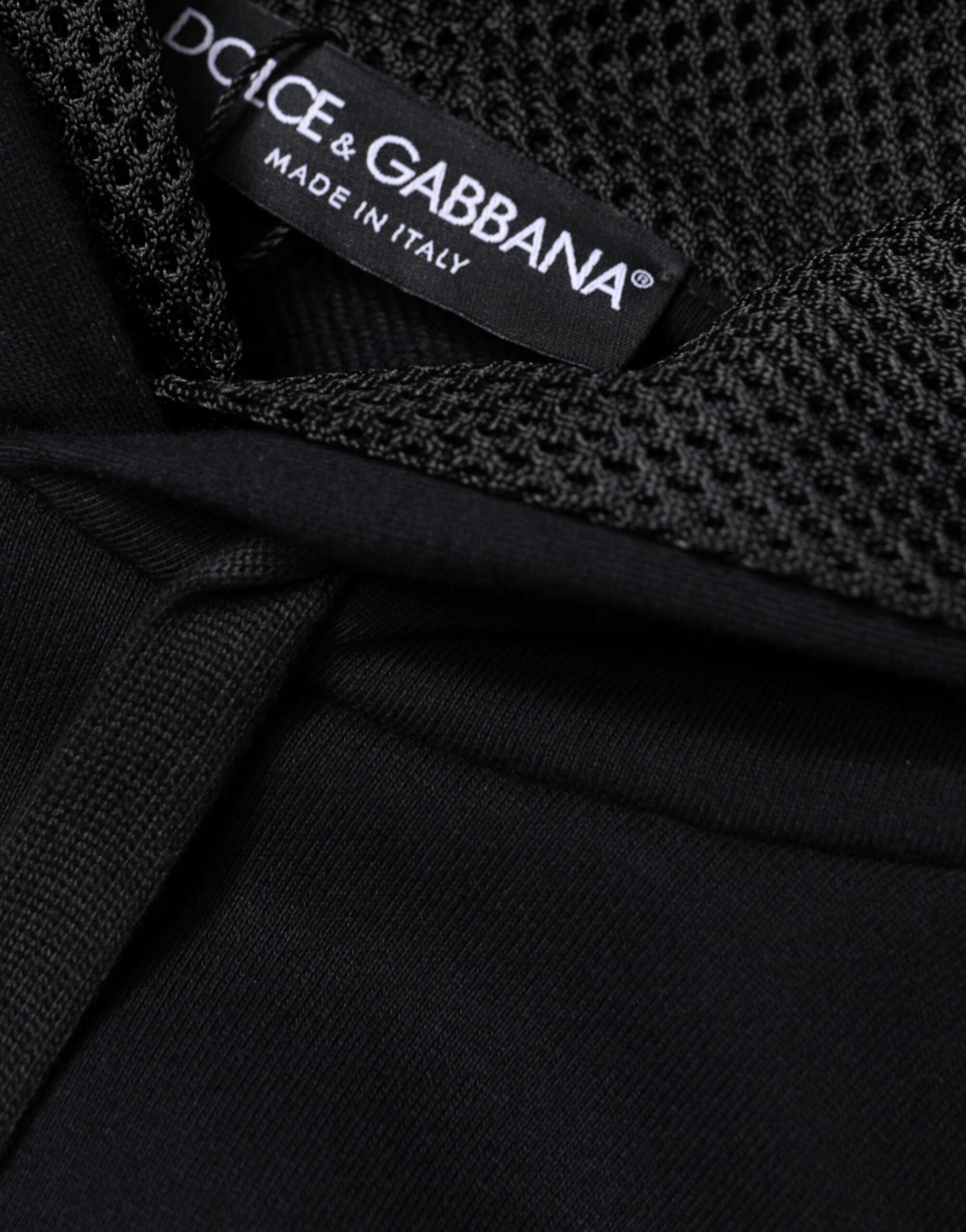 Dolce & Gabbana Schwarzer Kapuzenpullover Männer Sweatshirt Pullover-8