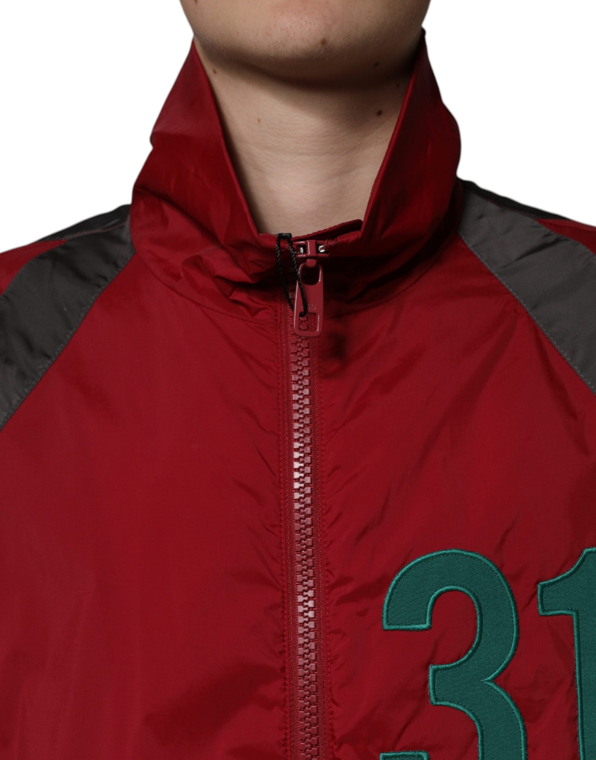 Dolce & Gabbana Multicolor Nylon Windbreaker Jacke mit durchgehendem Reißverschluss-5
