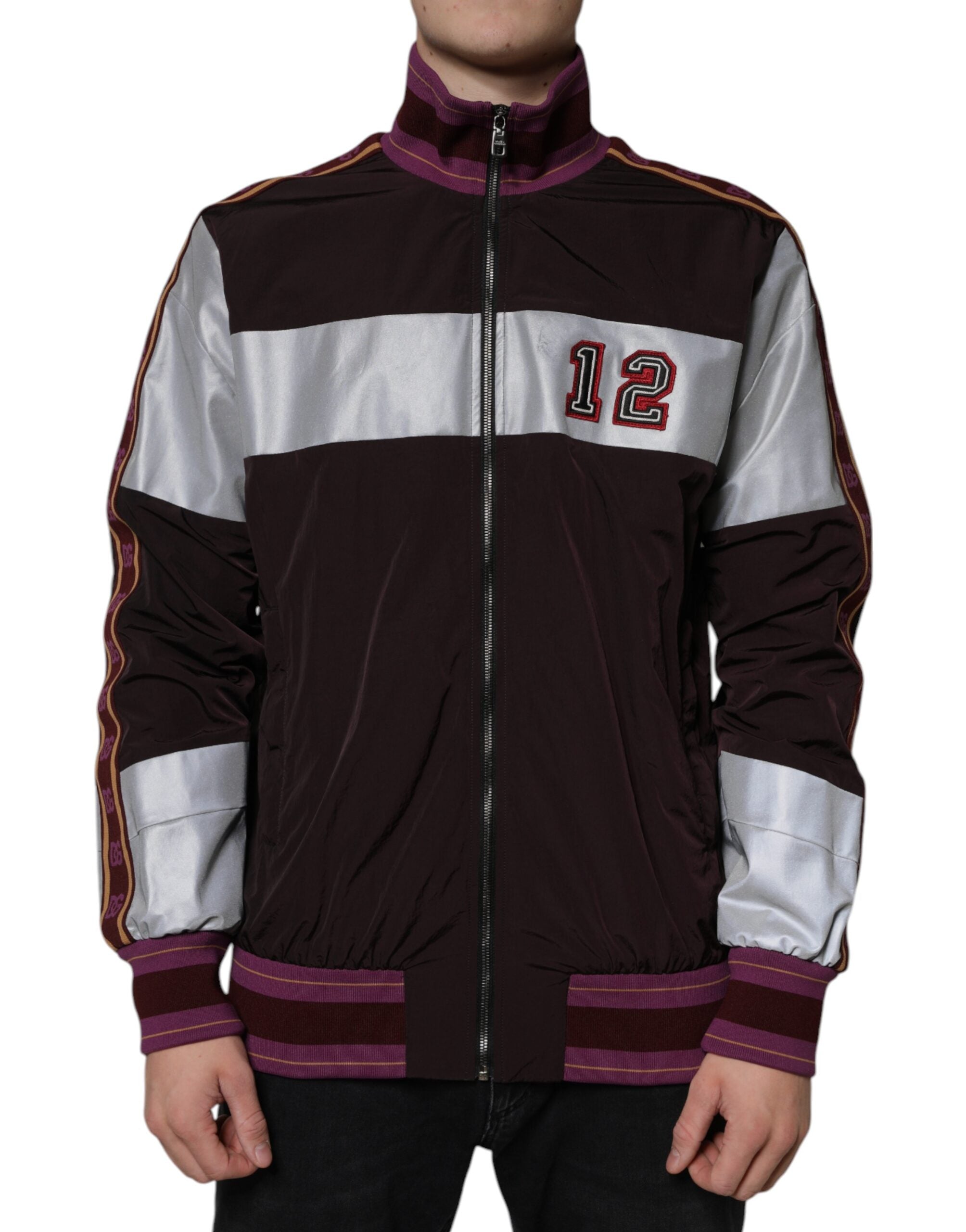 Dolce & Gabbana Multicolor Full Zip Jersey Men's Bomber Jacket-2