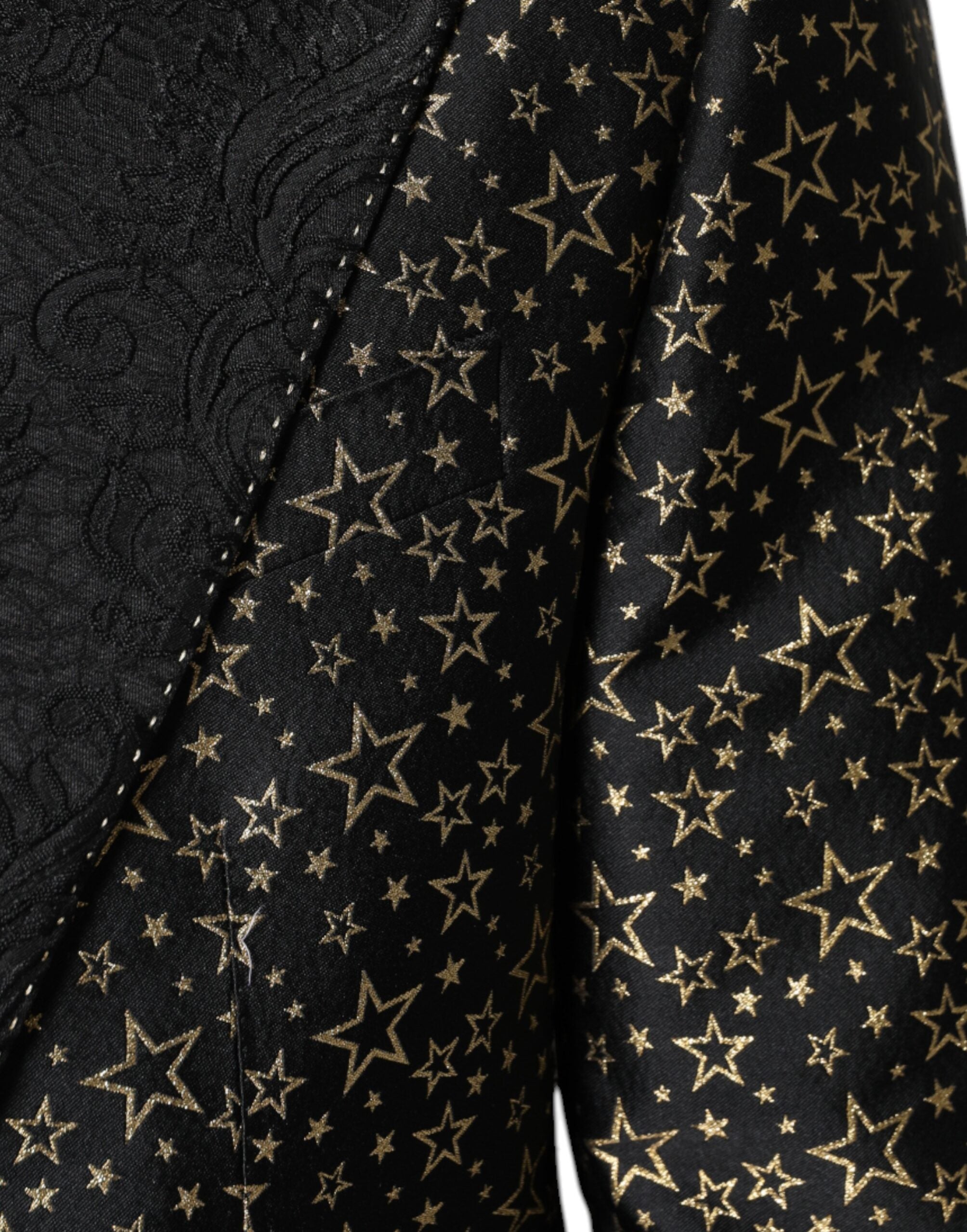Dolce & Gabbana Black Star Jacquard SICILIA 2-Piece Suit-6