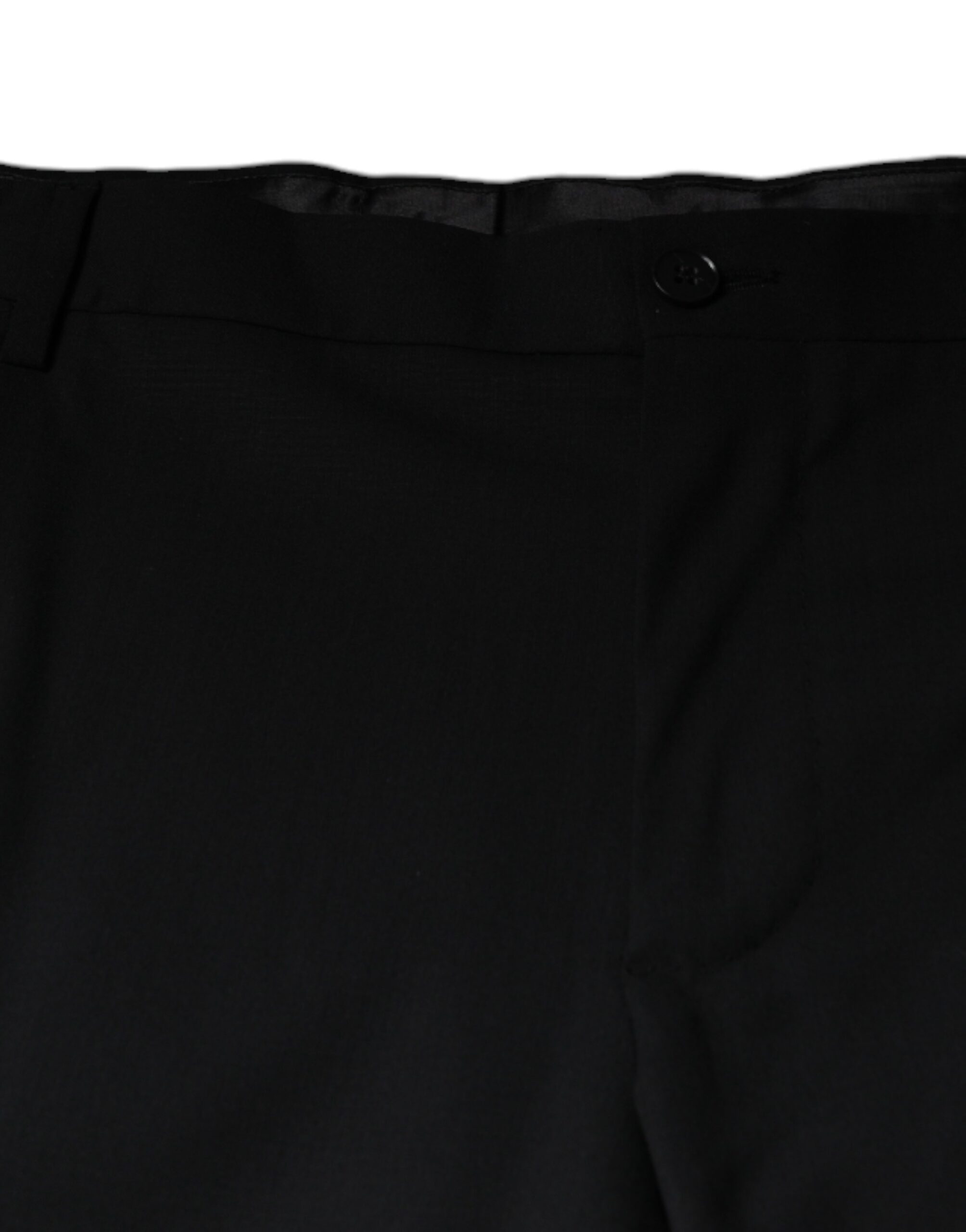 Dolce & Gabbana Black Wool Men's Formal Dress Trousers-6