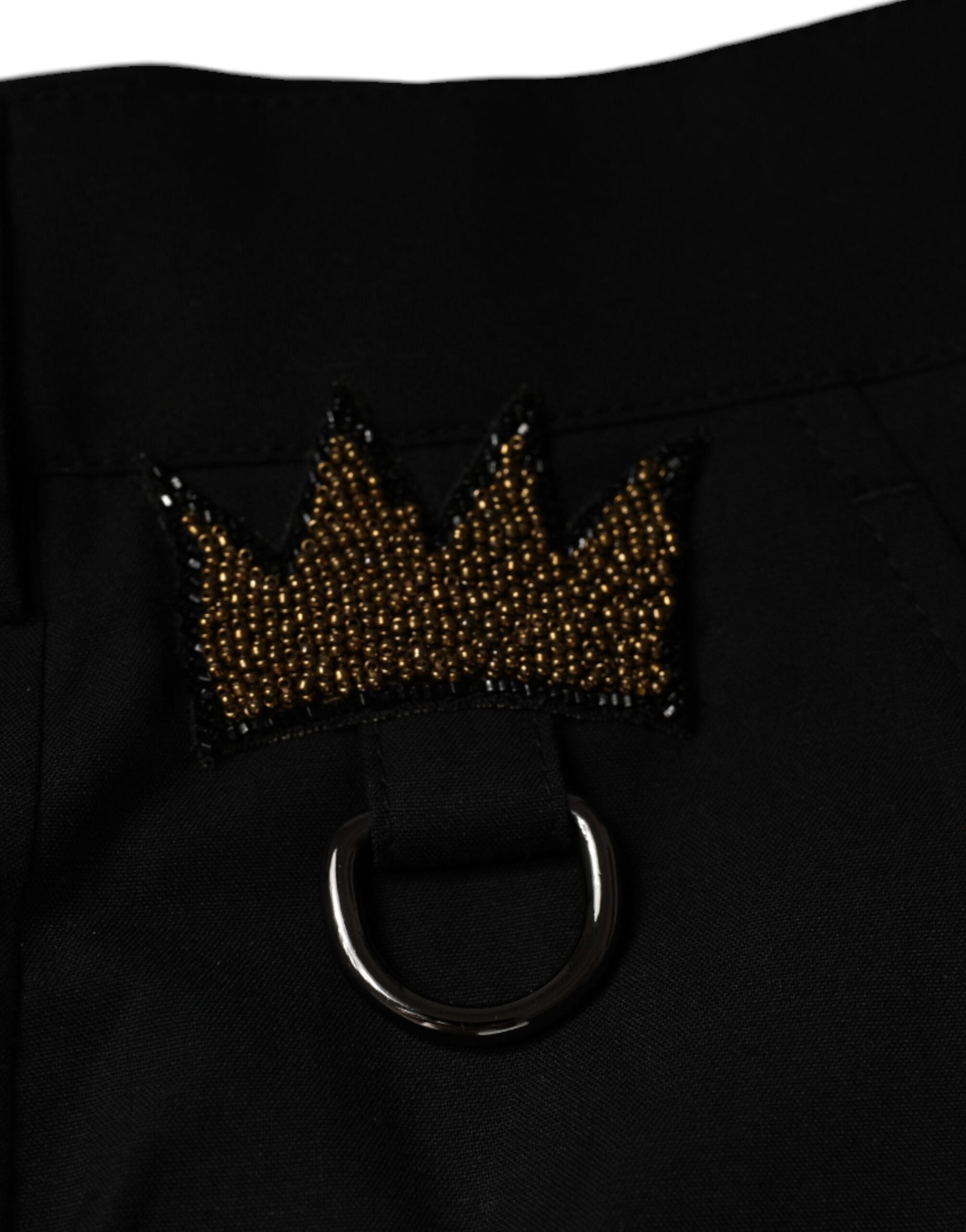 Dolce & Gabbana Black Crown Cotton Dress and Trousers-6