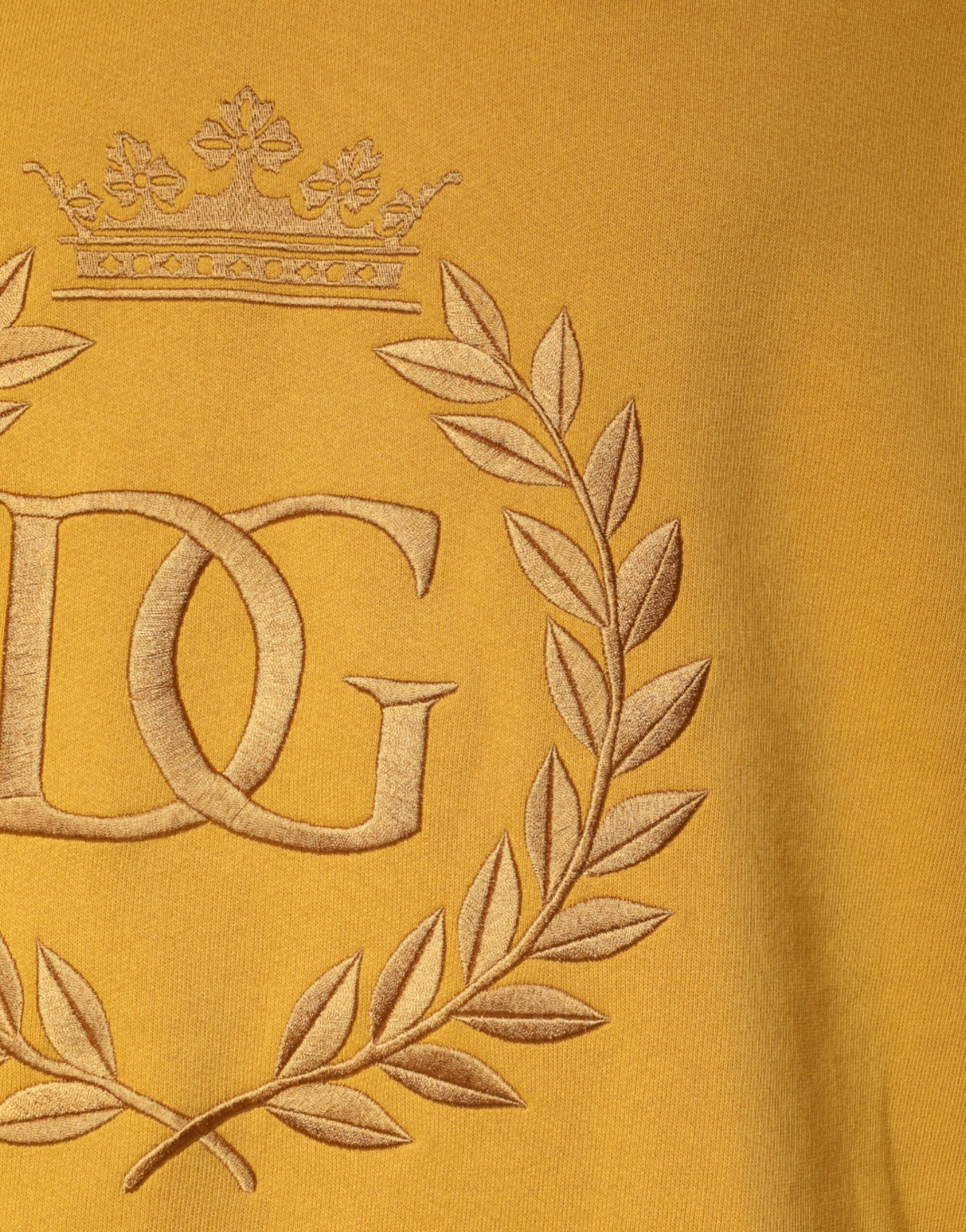 Dolce & Gabbana Senf DG Sweatshirt mit Kapuze für Männer Pullover-4