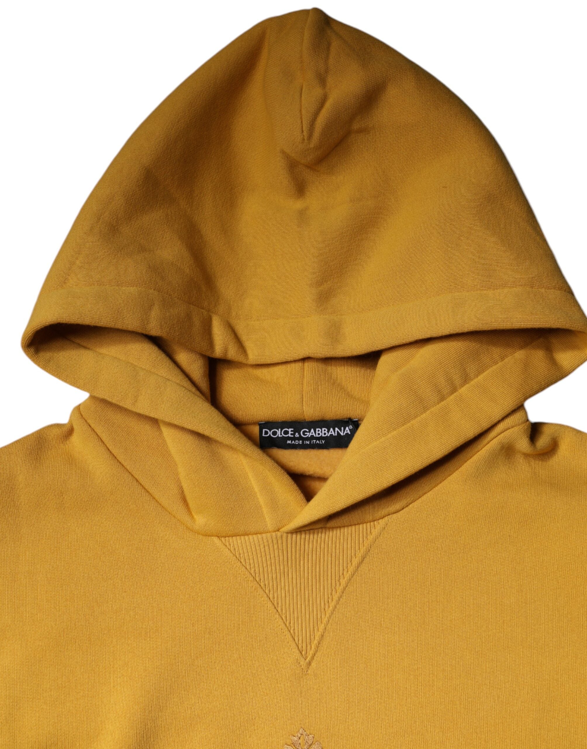 Dolce & Gabbana Senf DG Sweatshirt mit Kapuze für Männer Pullover-6