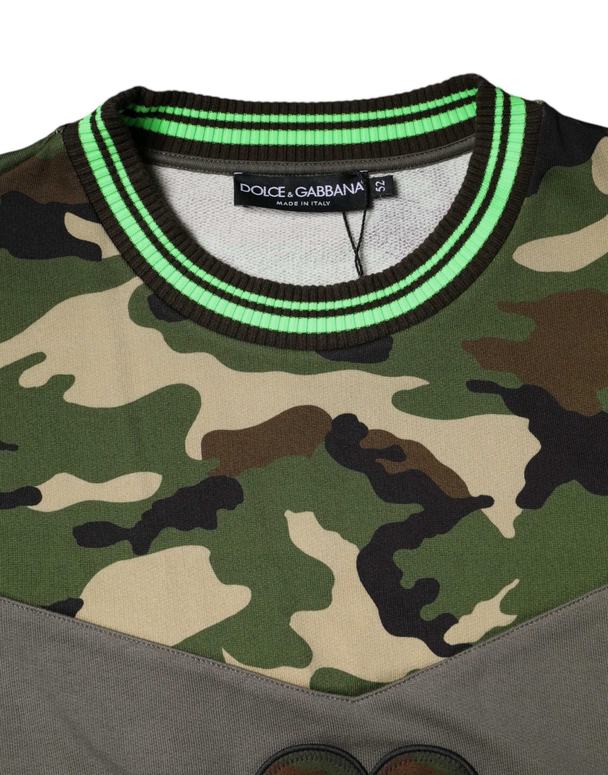 Dolce & Gabbana Multicolor Camouflage Sweatshirt Pullover-6