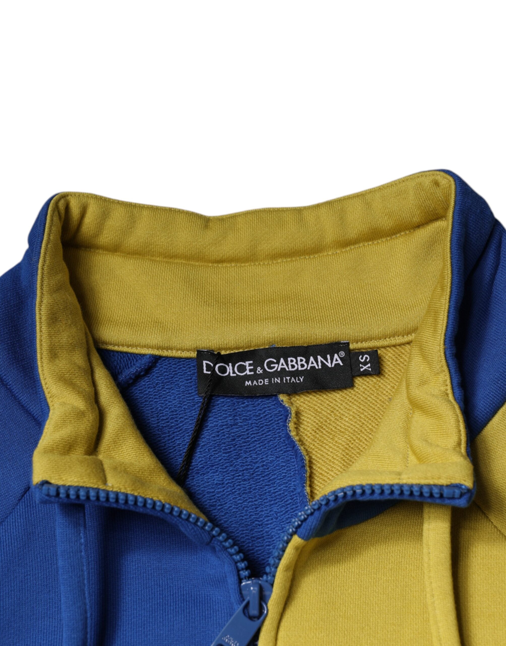 Dolce & Gabbana Multicolor Patchwork Männer Sweatshirt Pullover-6