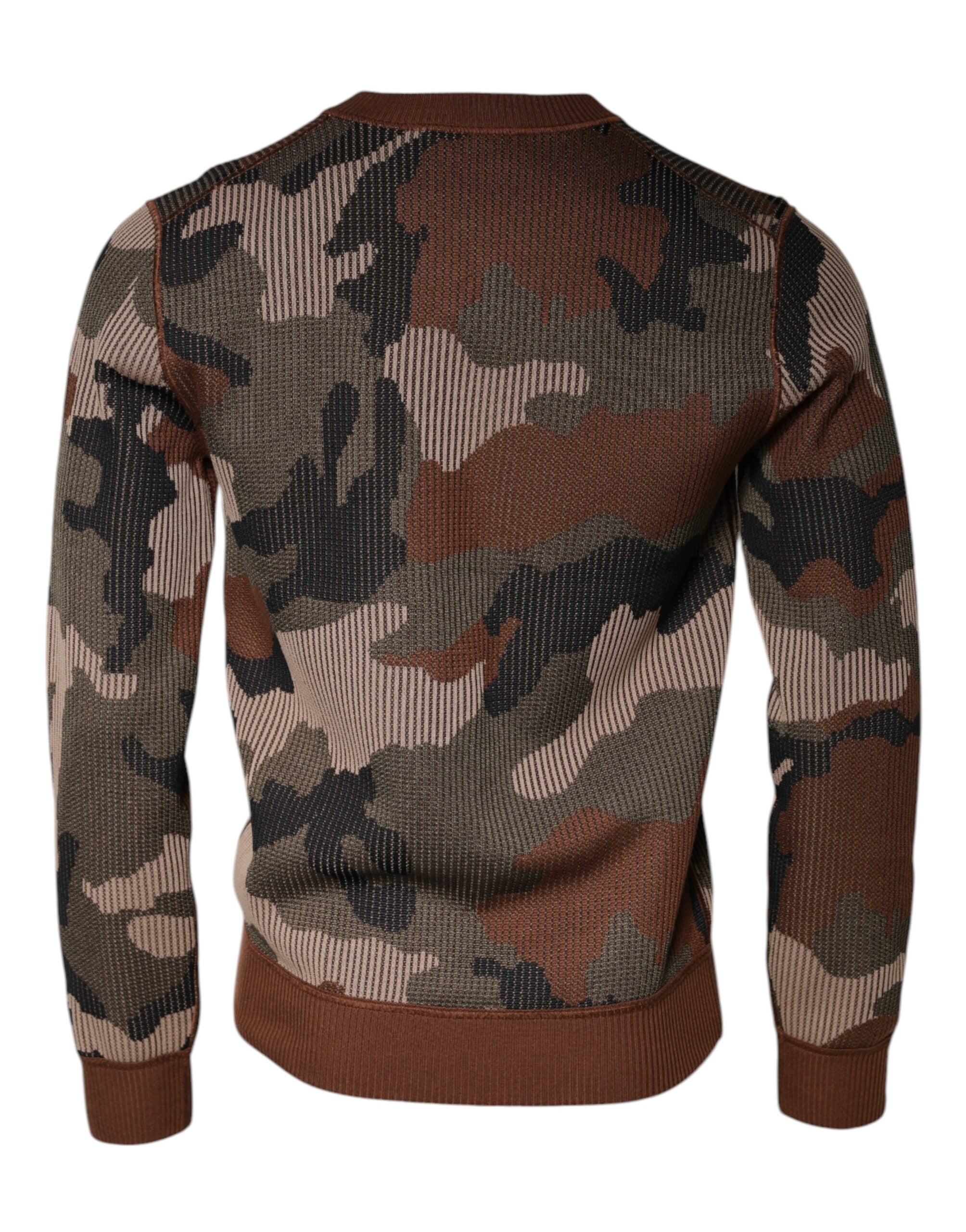 Dolce & Gabbana Multicolor Camouflage Herren Pullover Pullover-5