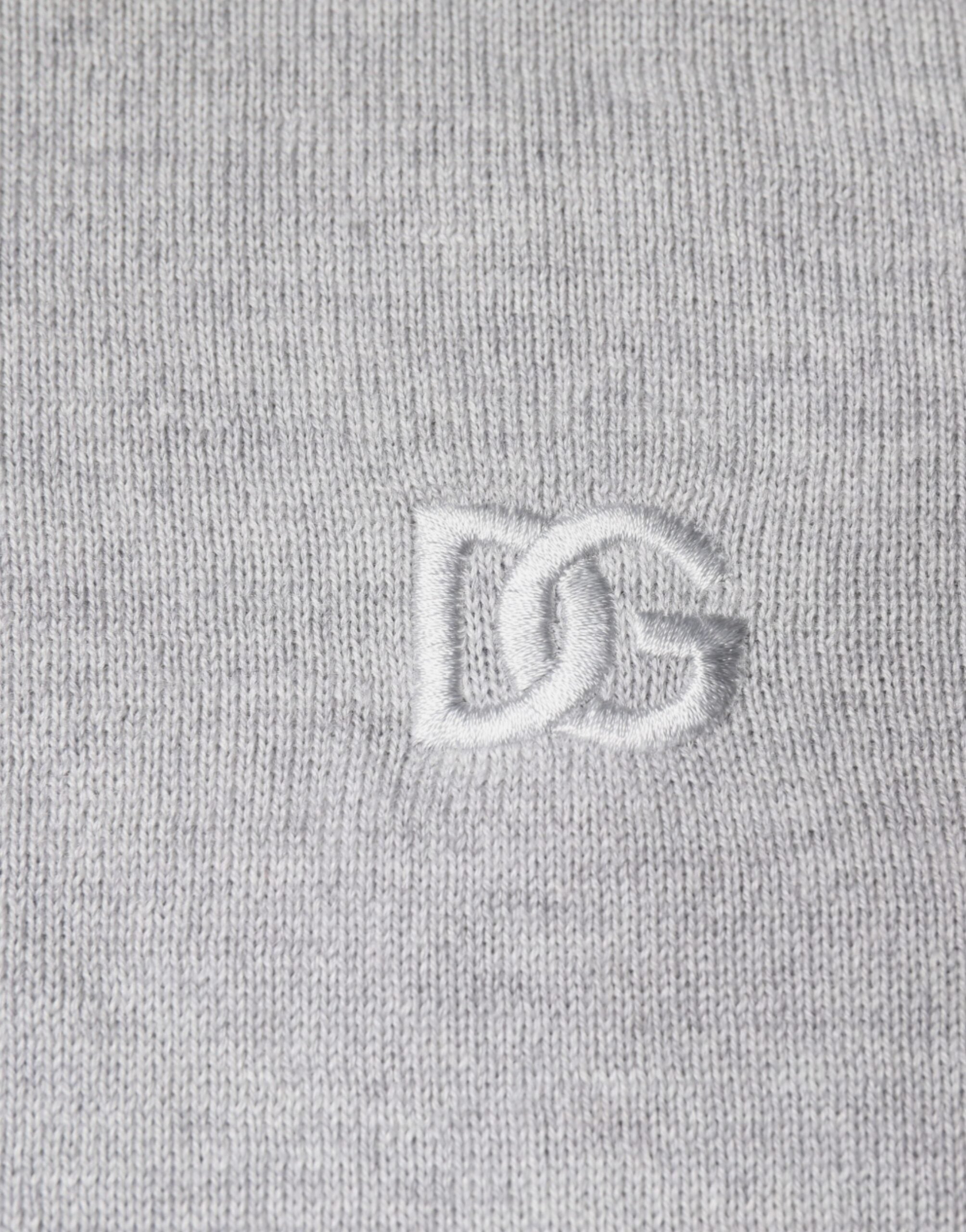 Dolce & Gabbana light grey round neck wool sweater-7