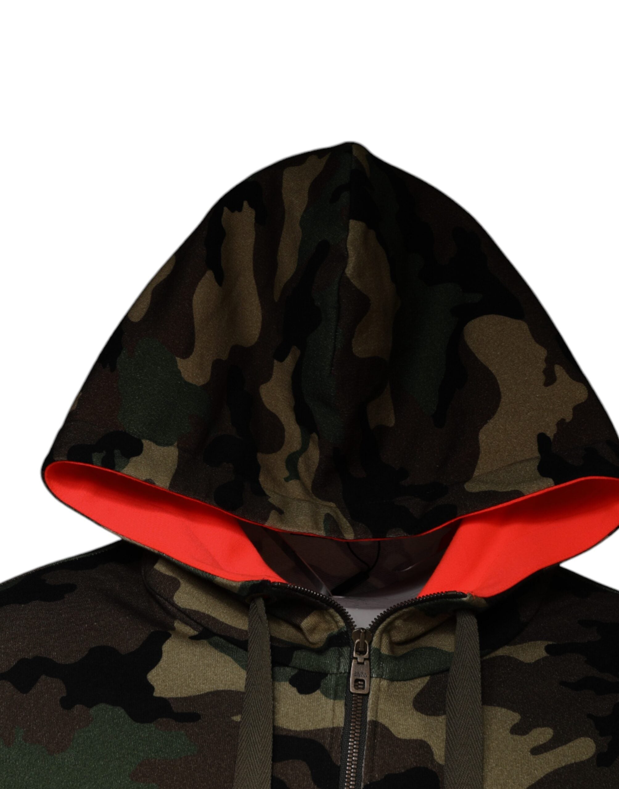 Dolce & Gabbana Multicolor Camouflage Hooded Herren Sweatshirt Pullover-3