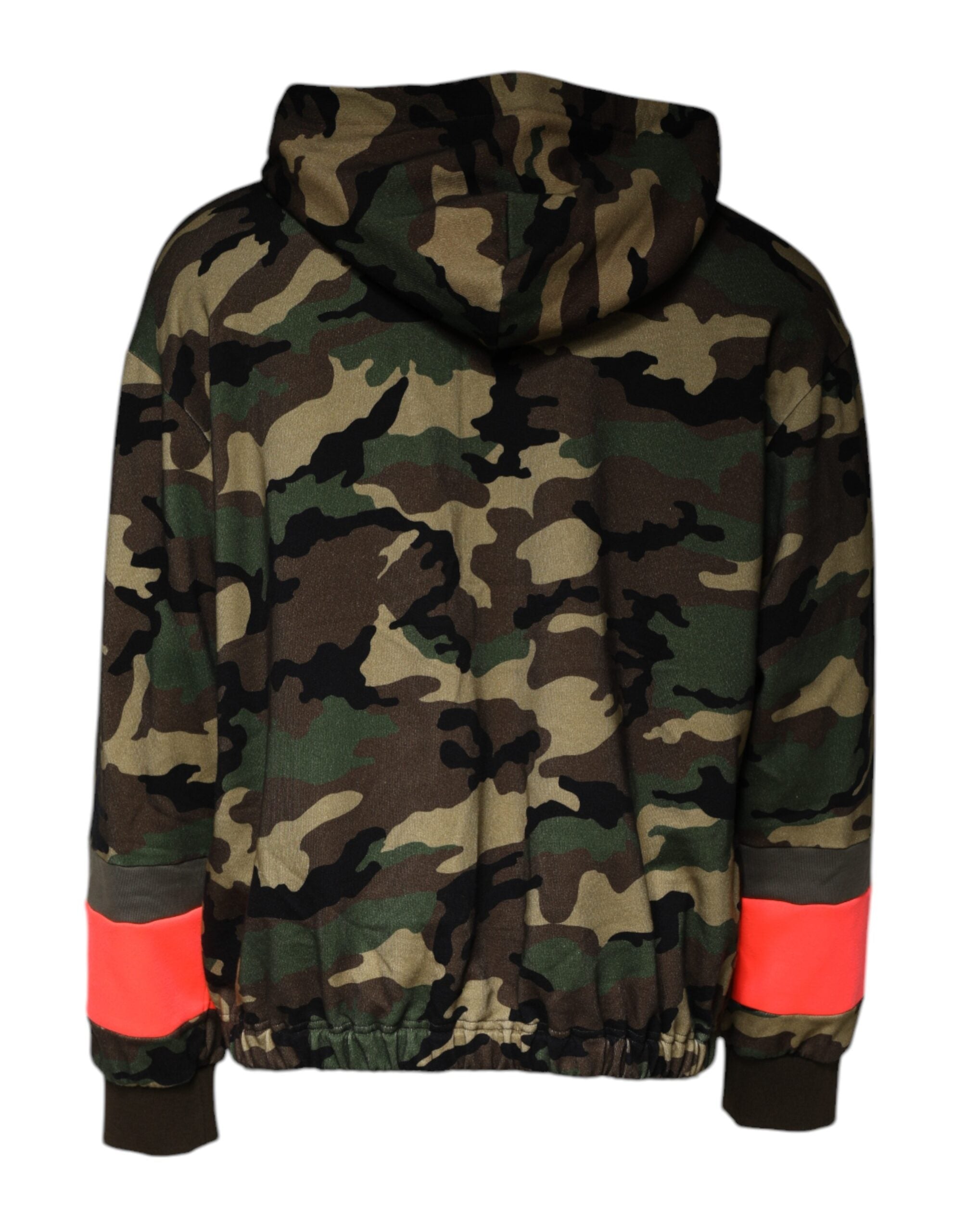 Dolce & Gabbana Multicolor Camouflage Hooded Herren Sweatshirt Pullover-5