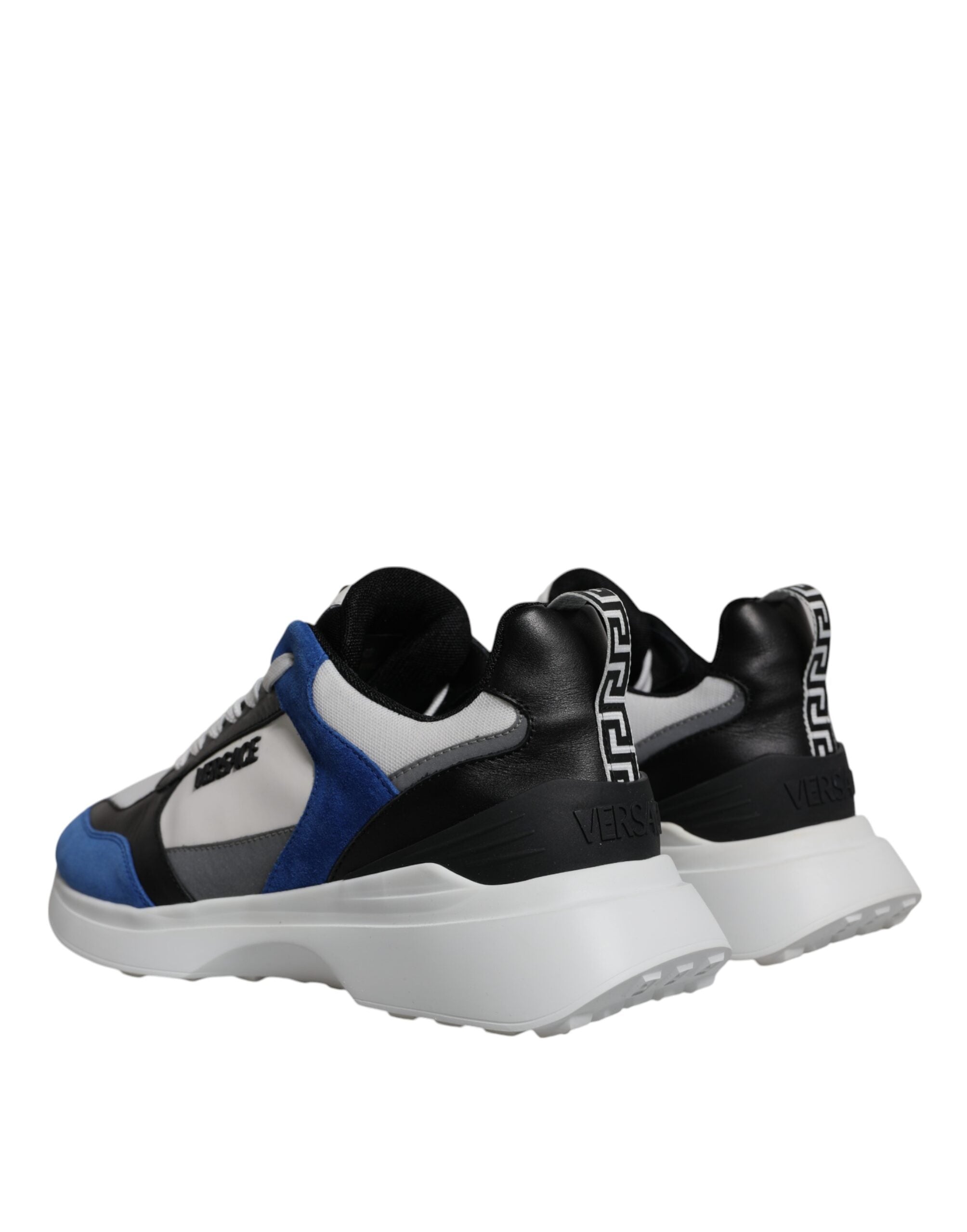 Versace Multicolor Canvas Quad Fabric Medusa Low Top Sneakers Shoes-4