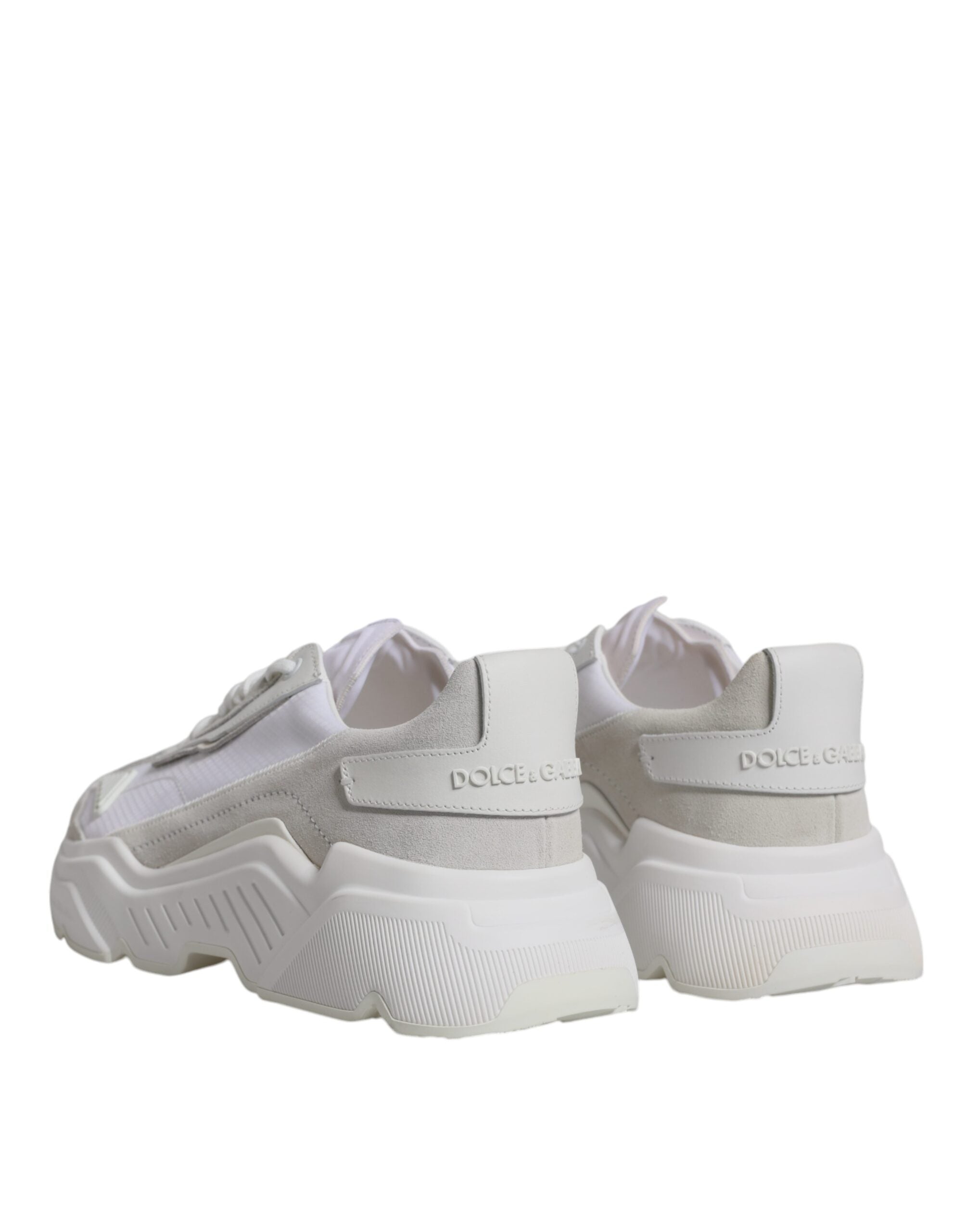 Dolce & Gabbana Weiß Leder Daymaster Low Top Turnschuhe Schuhe-5
