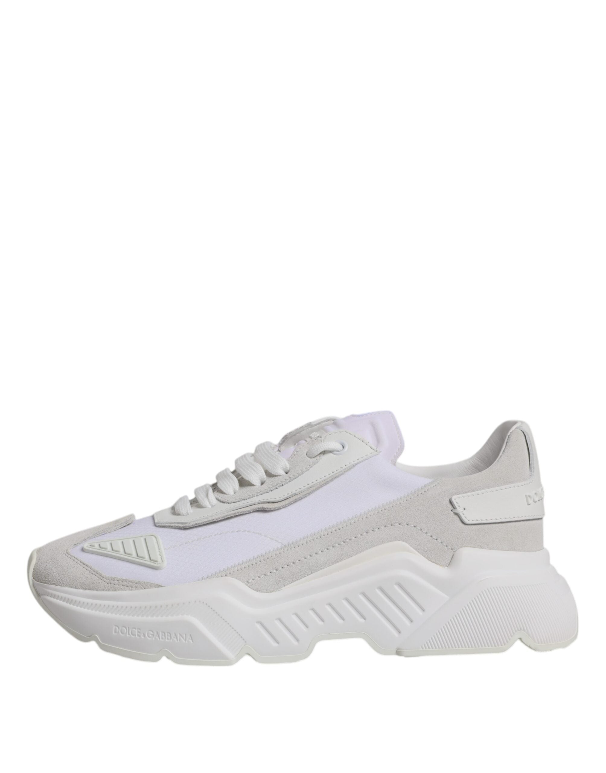 Dolce & Gabbana Weiß Leder Daymaster Low Top Turnschuhe Schuhe-6