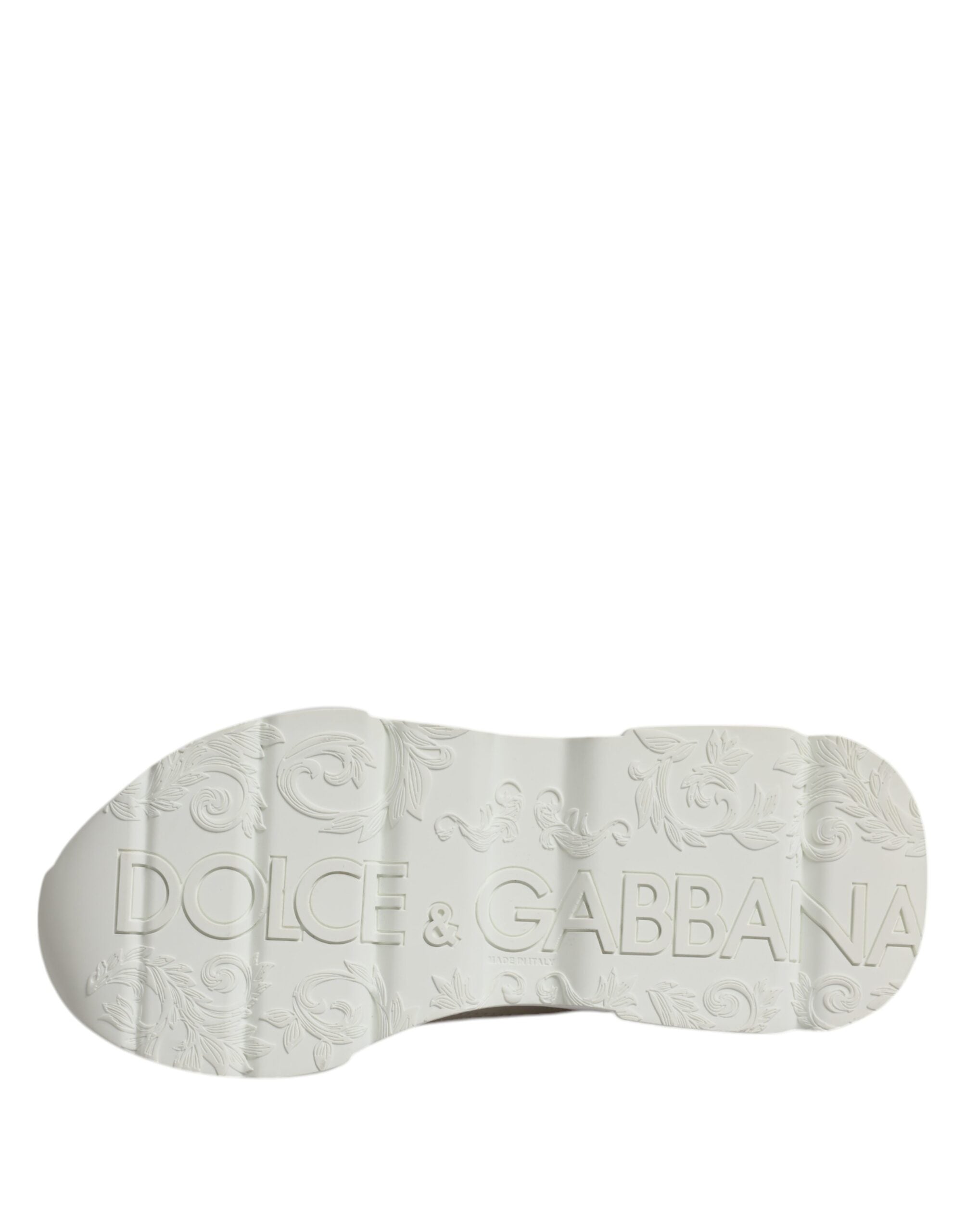 Dolce & Gabbana Weiß Leder Daymaster Low Top Turnschuhe Schuhe-8