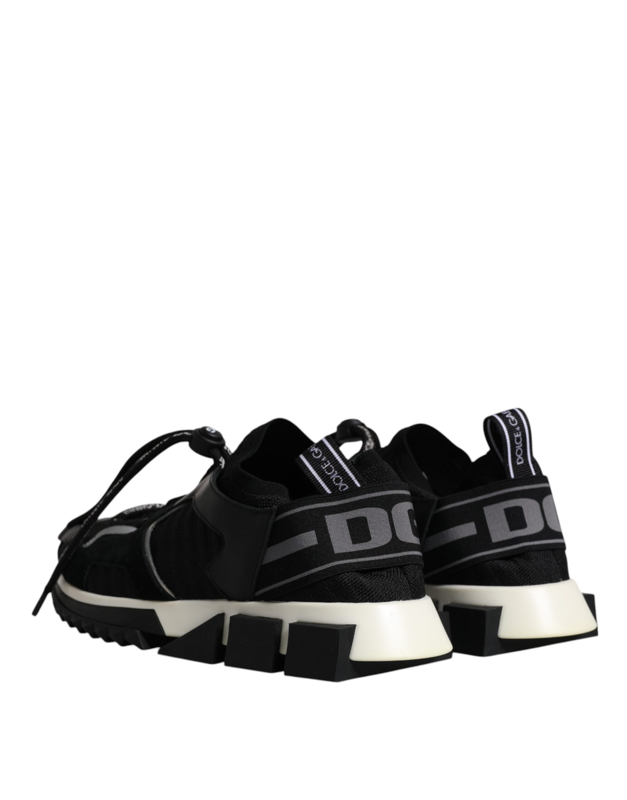Dolce & Gabbana Schwarz Weiß Logo Sorrento Herren Turnschuhe Schuhe-5