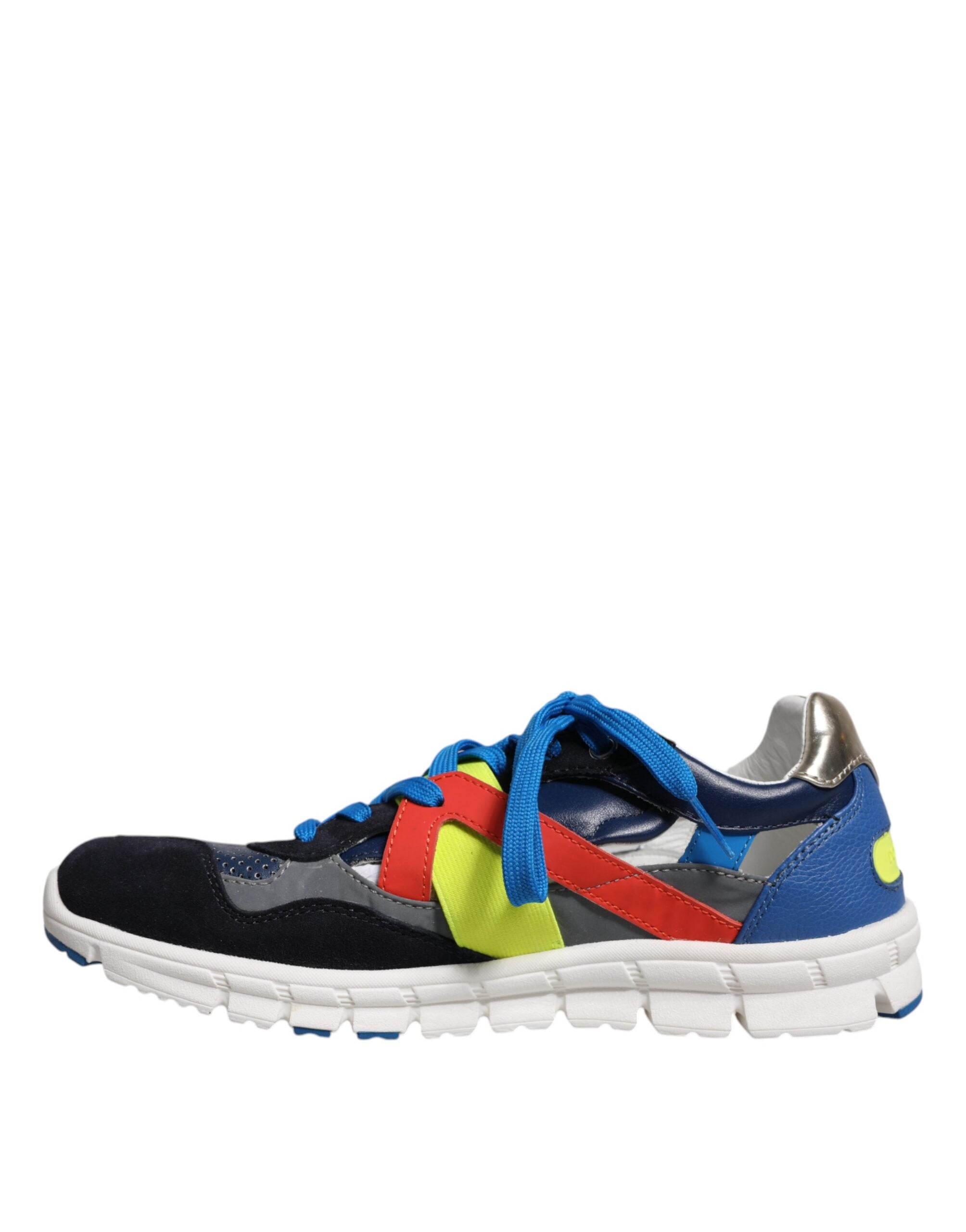 Dolce & Gabbana Multicolor Leder Wildleder Low Top Sneakers Schuhe-5