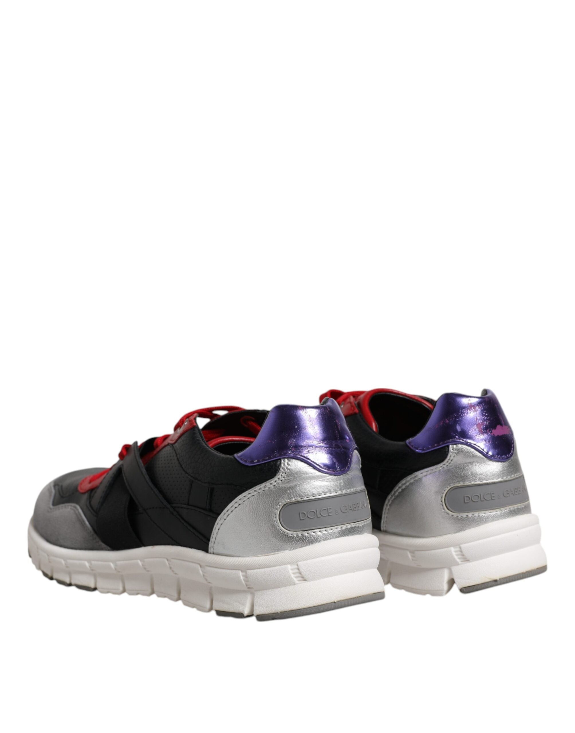 Zapatillas bajas de ante y cuero multicolor de Dolce & Gabbana-5