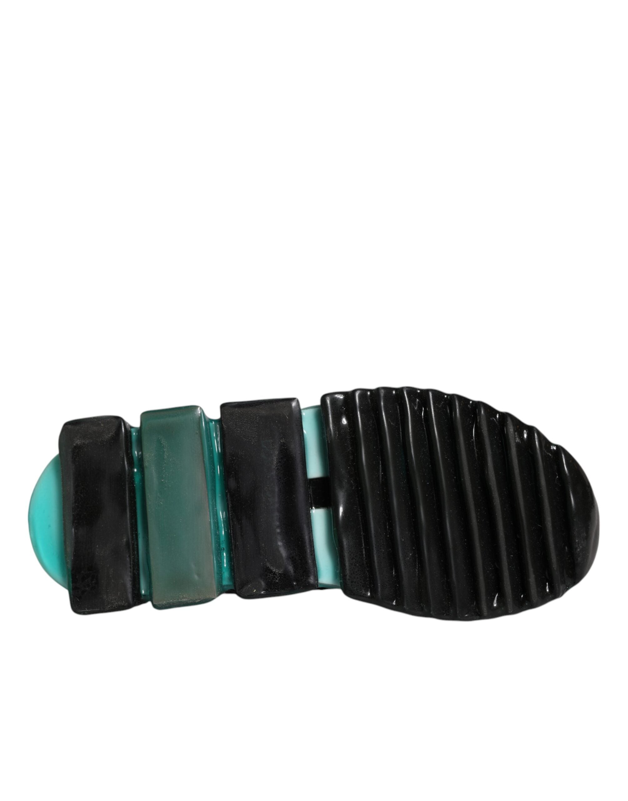 Dolce & Gabbana Weiß Blau Sorrento Slip On Turnschuhe Schuhe-7