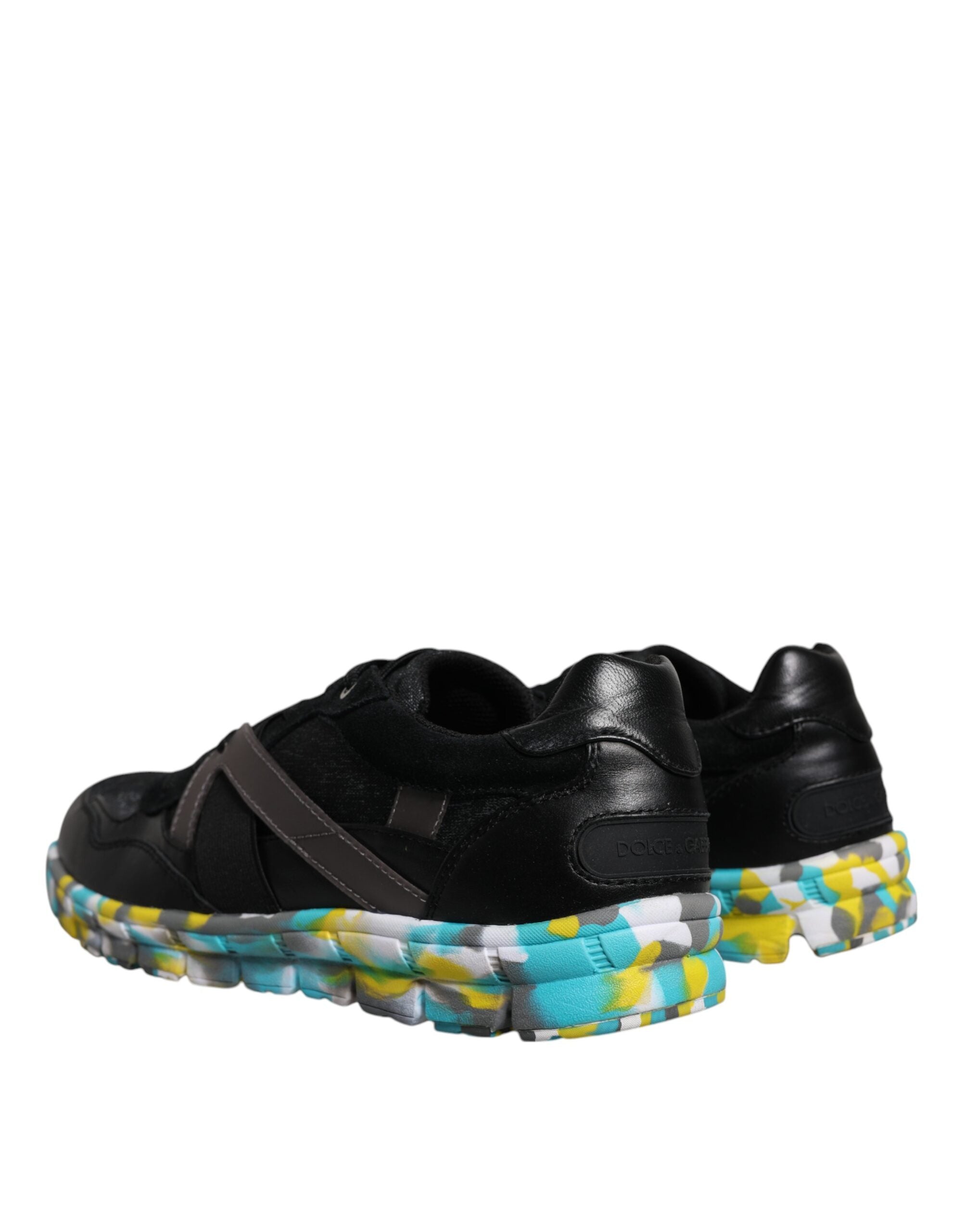Dolce & Gabbana Schwarz Polyester Low Top Männer Turnschuhe Schuhe-3