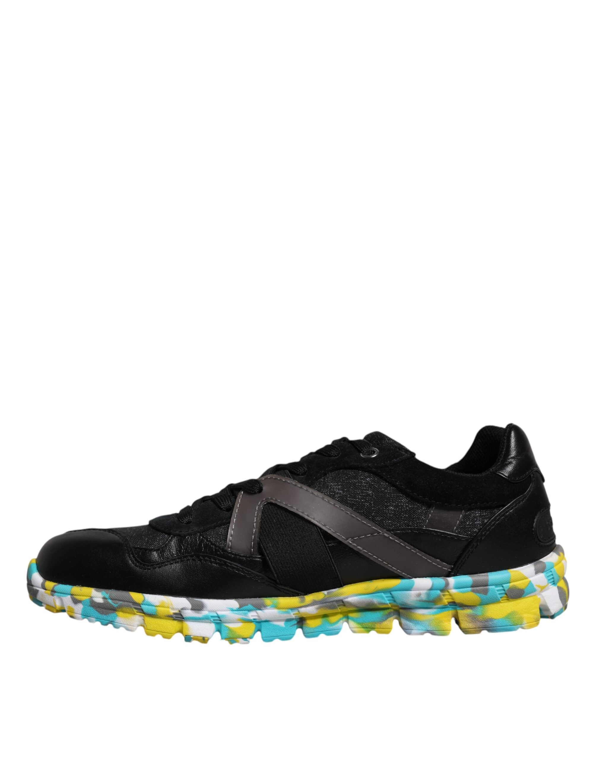 Dolce & Gabbana Schwarz Polyester Low Top Männer Turnschuhe Schuhe-4