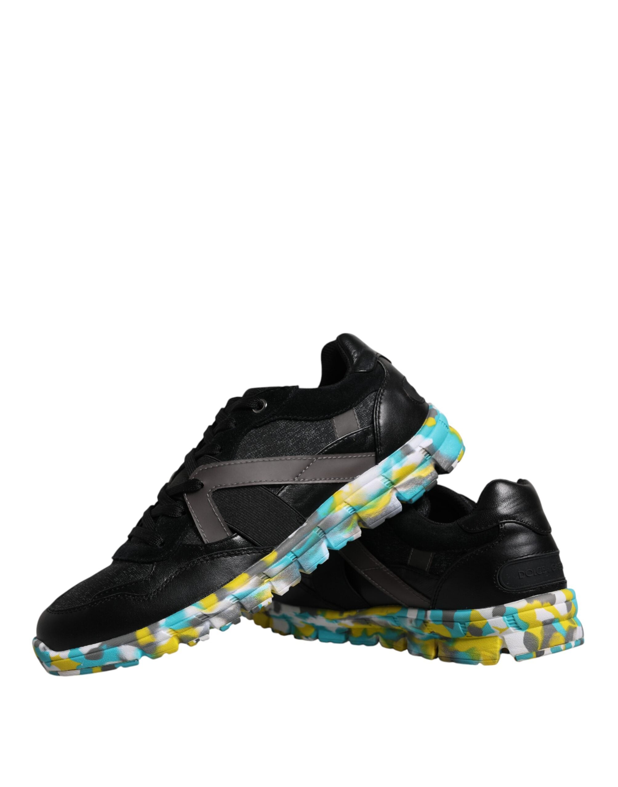 Dolce & Gabbana Schwarz Polyester Low Top Männer Turnschuhe Schuhe-8
