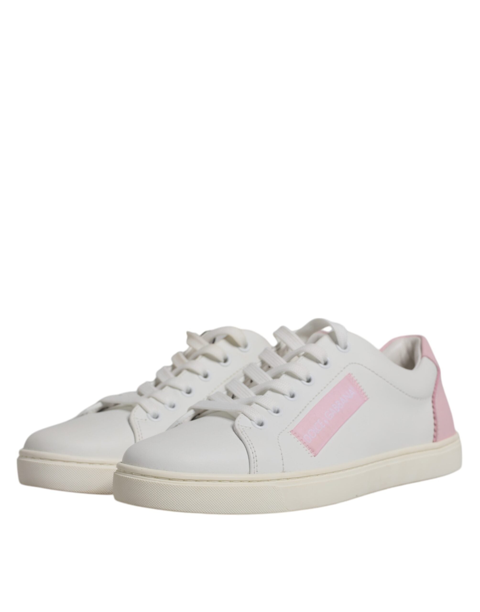 Dolce & Gabbana White Classic Calfskin Sneakers Shoes-3