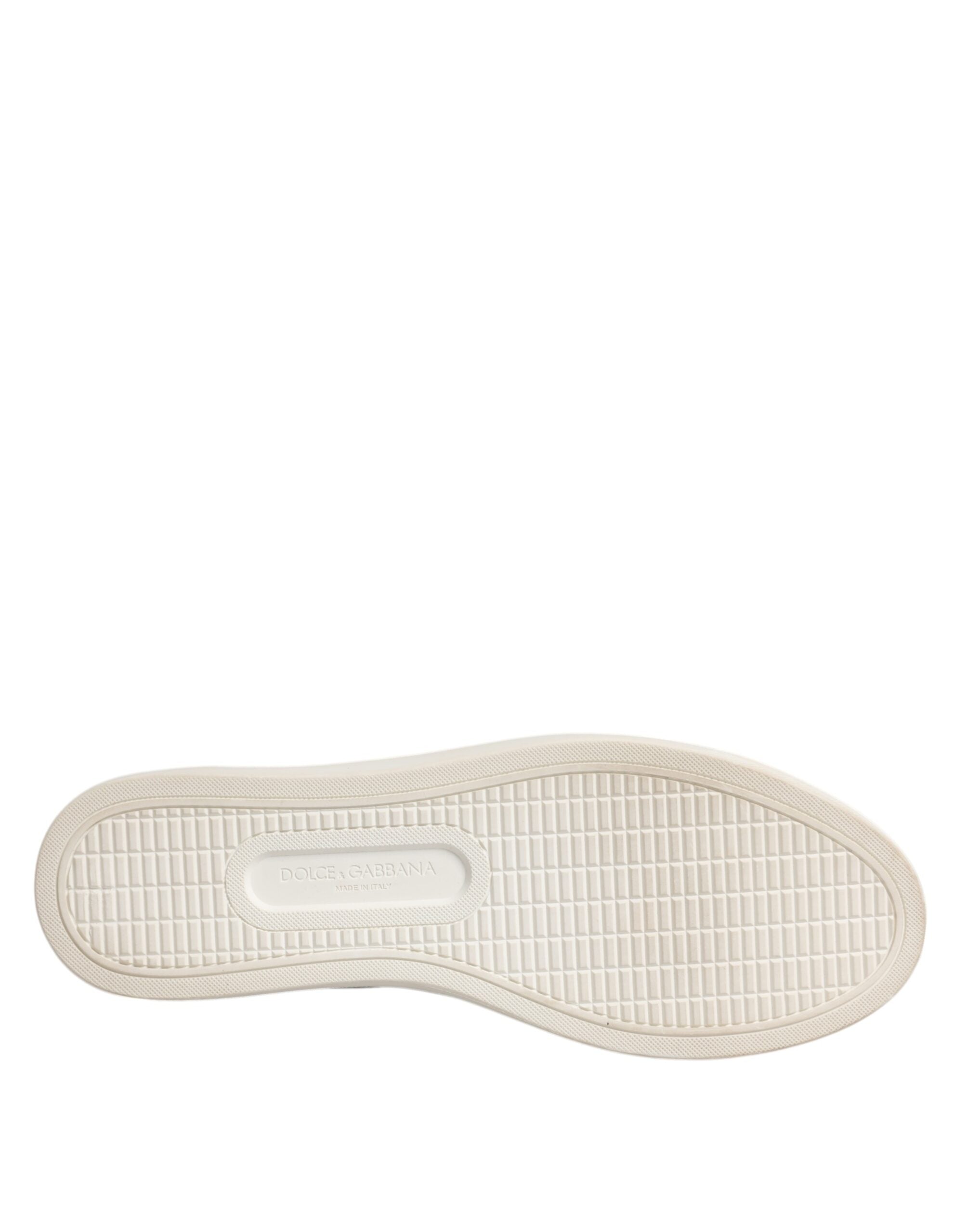Dolce & Gabbana White Classic Calfskin Sneakers Shoes-6