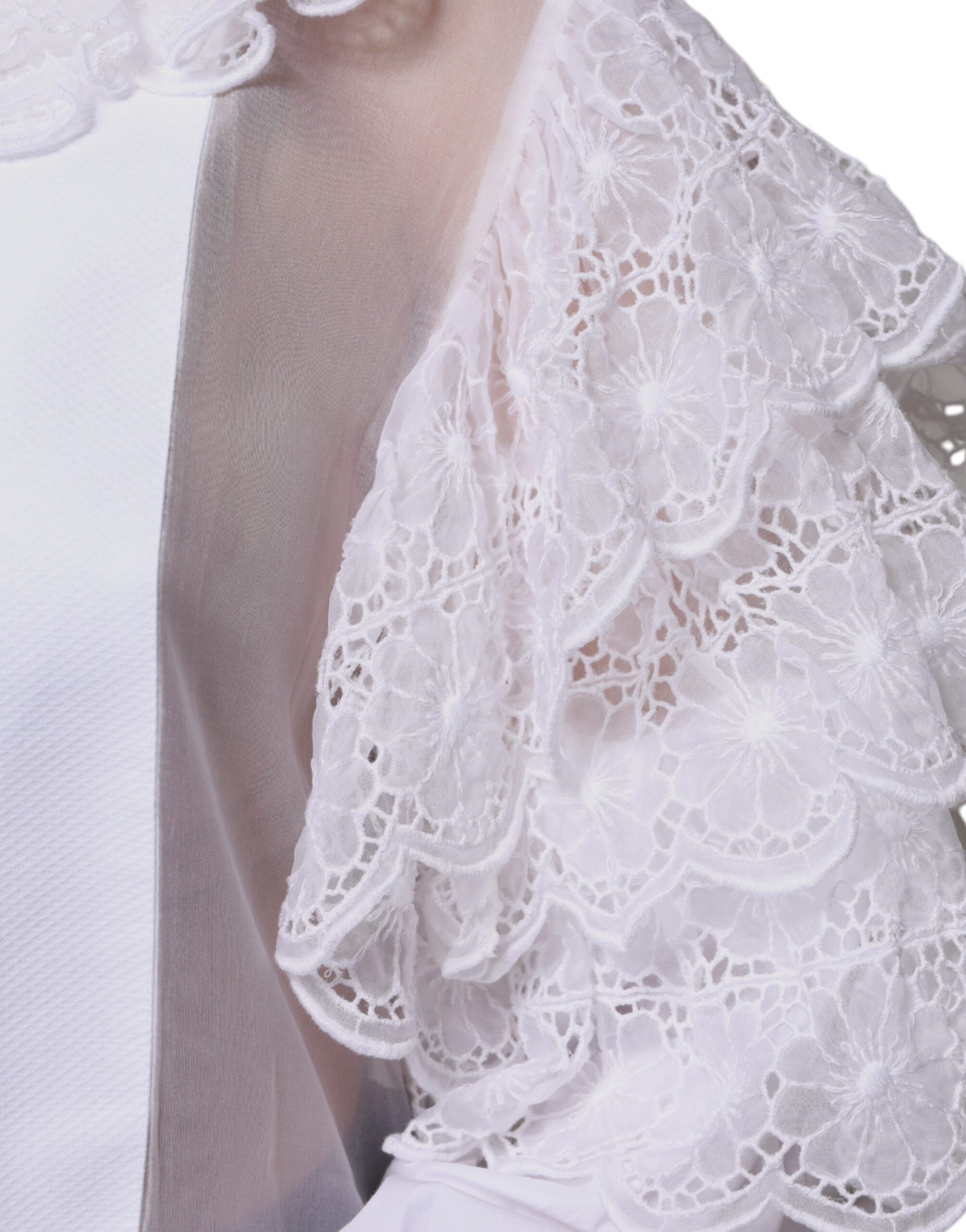 Dolce & Gabbana Weißes Baumwoll-Popeline-Hemd Kleid Bluse Oberteil-5