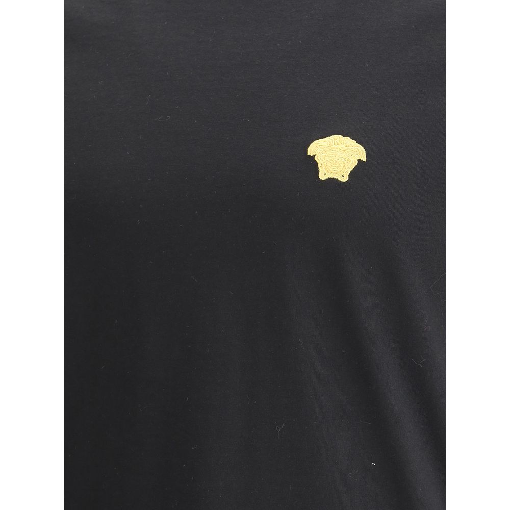 Versace Black Cotton T-Shirt-3