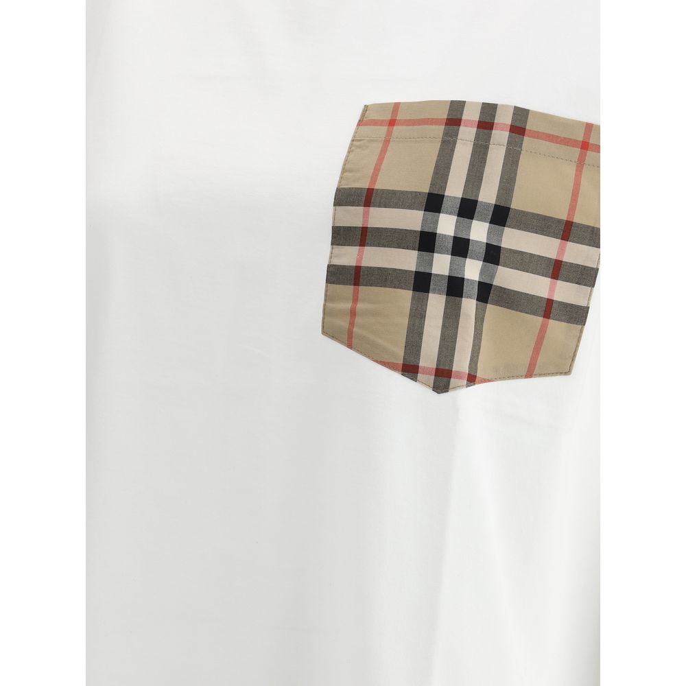Burberry Weißes Baumwoll-T-Shirt-3