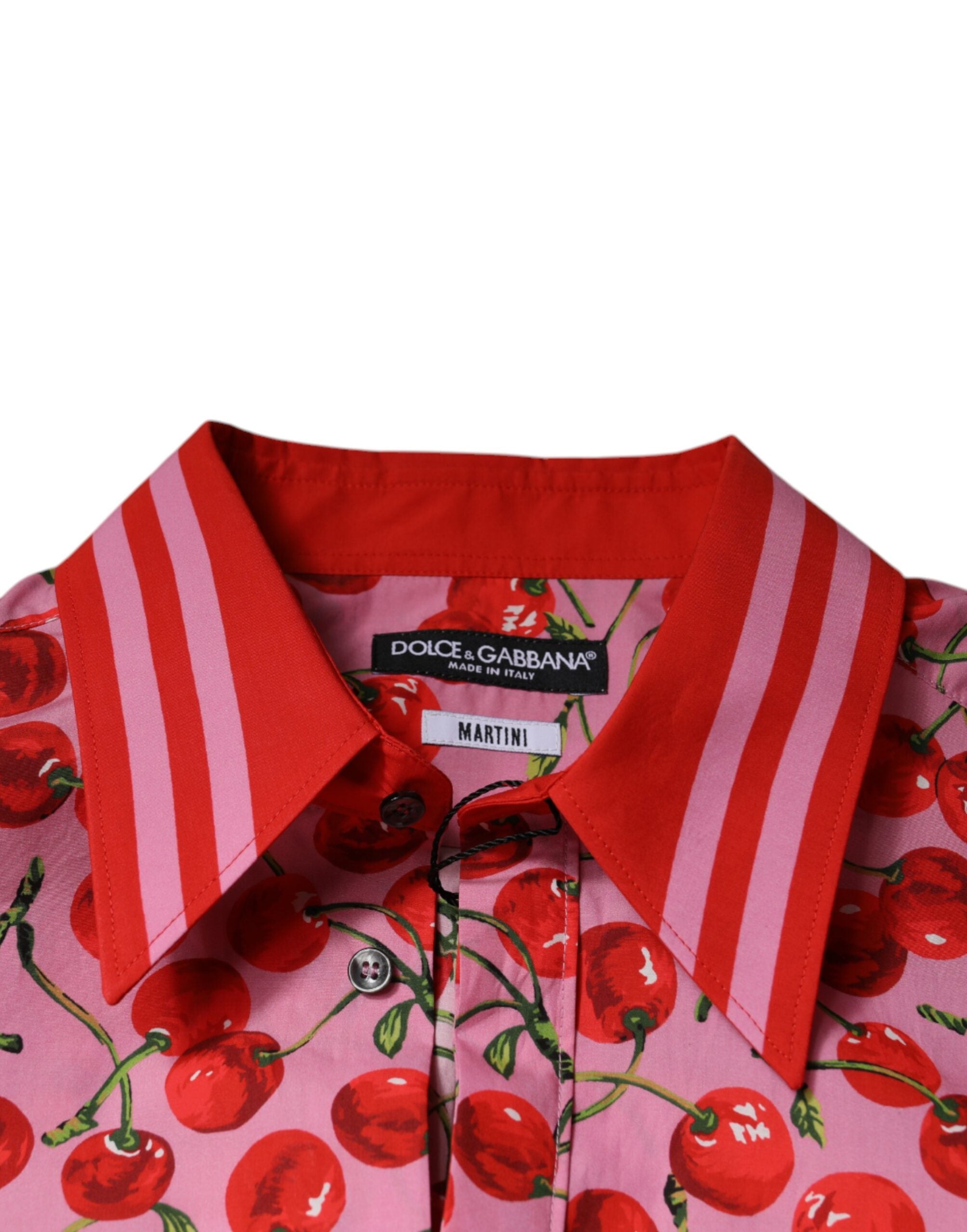Dolce & Gabbana Rosa Kirsche Baumwolle Formal MARTINI Kleid Hemd-7