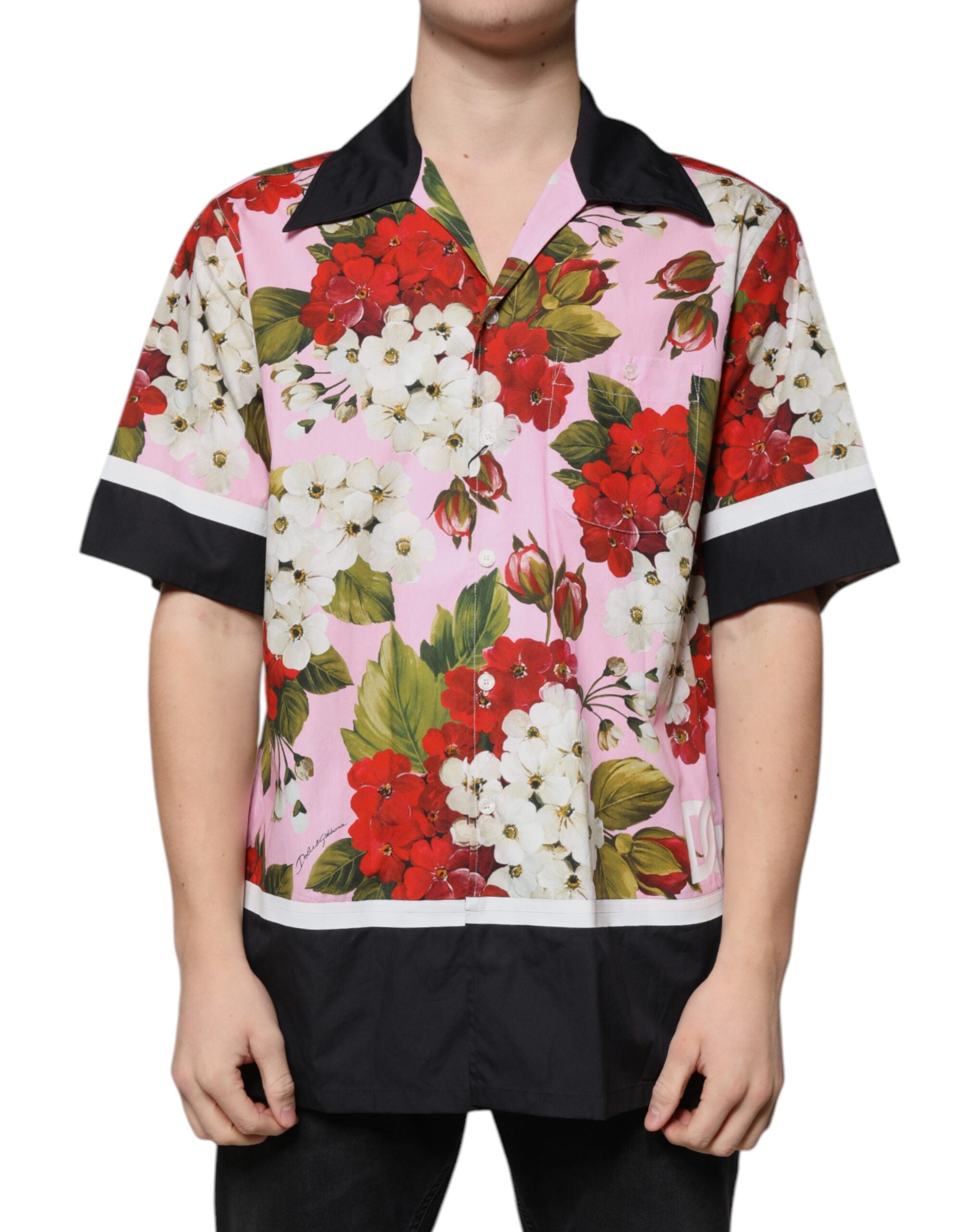 Dolce & Gabbana Multicolor Floral Button Down Casual Shirt-2