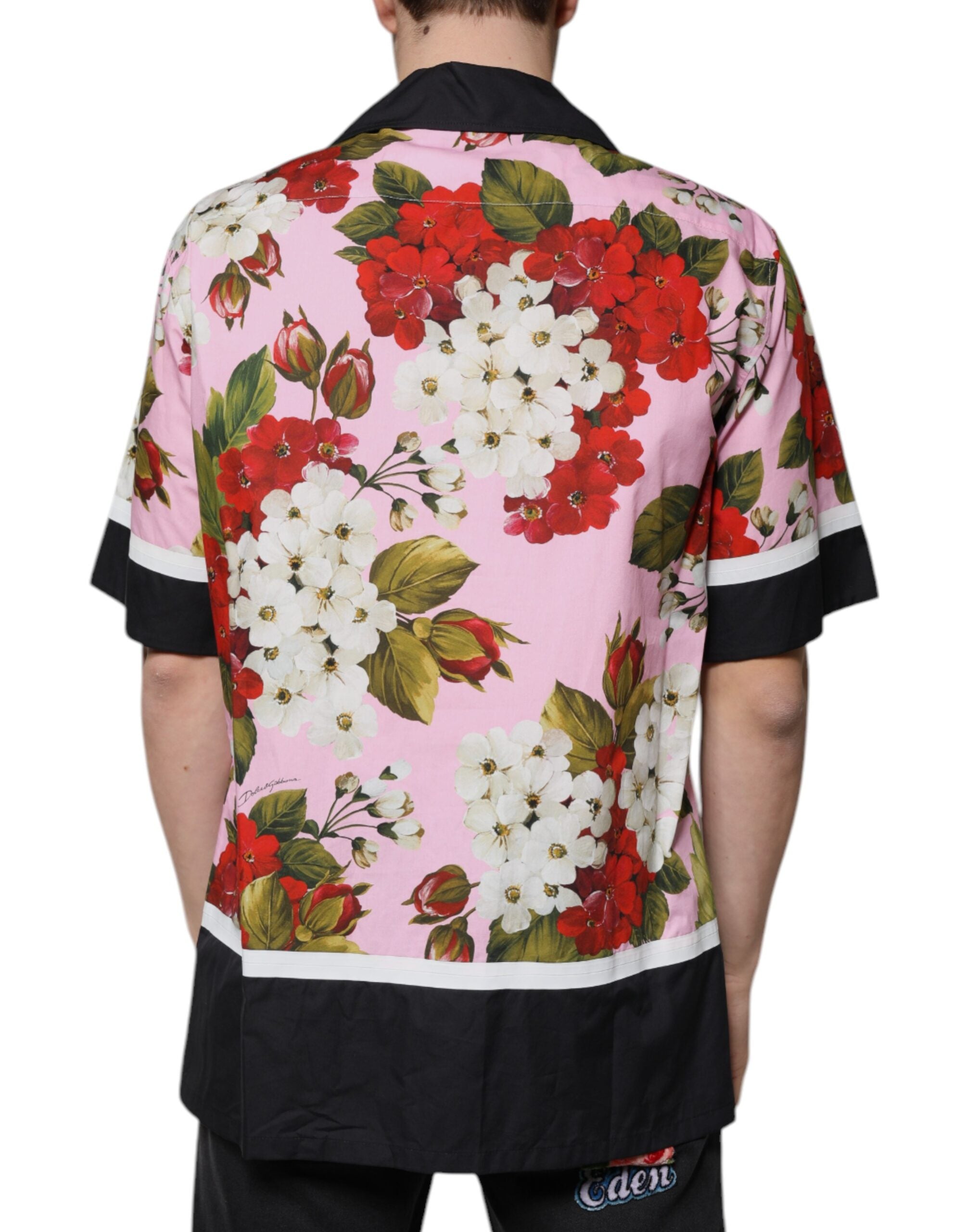 Dolce & Gabbana Multicolor Floral Button Down Casual Shirt-4
